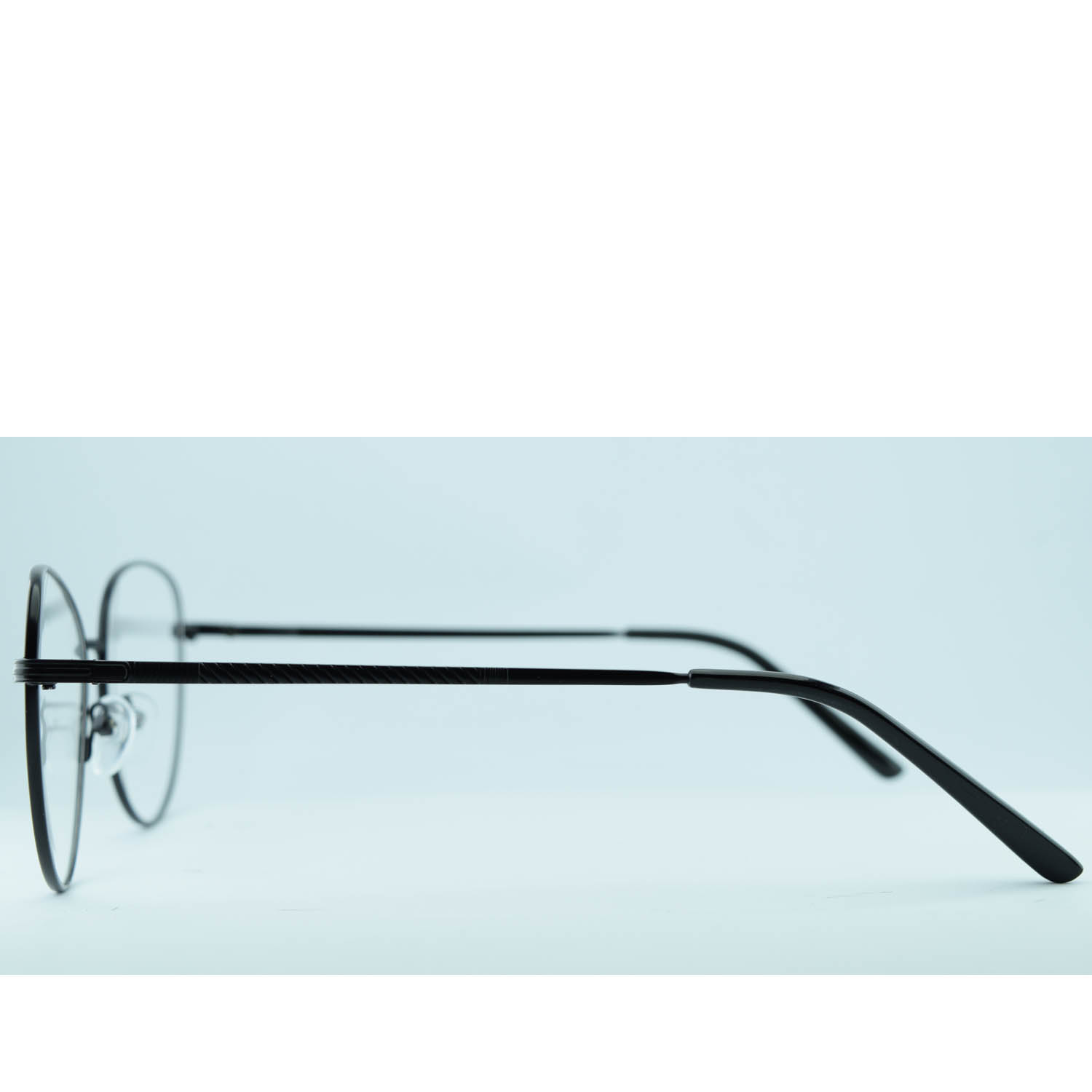 Anteojos de Metal Negro livianos para lentes recetados | HT8818NEC1