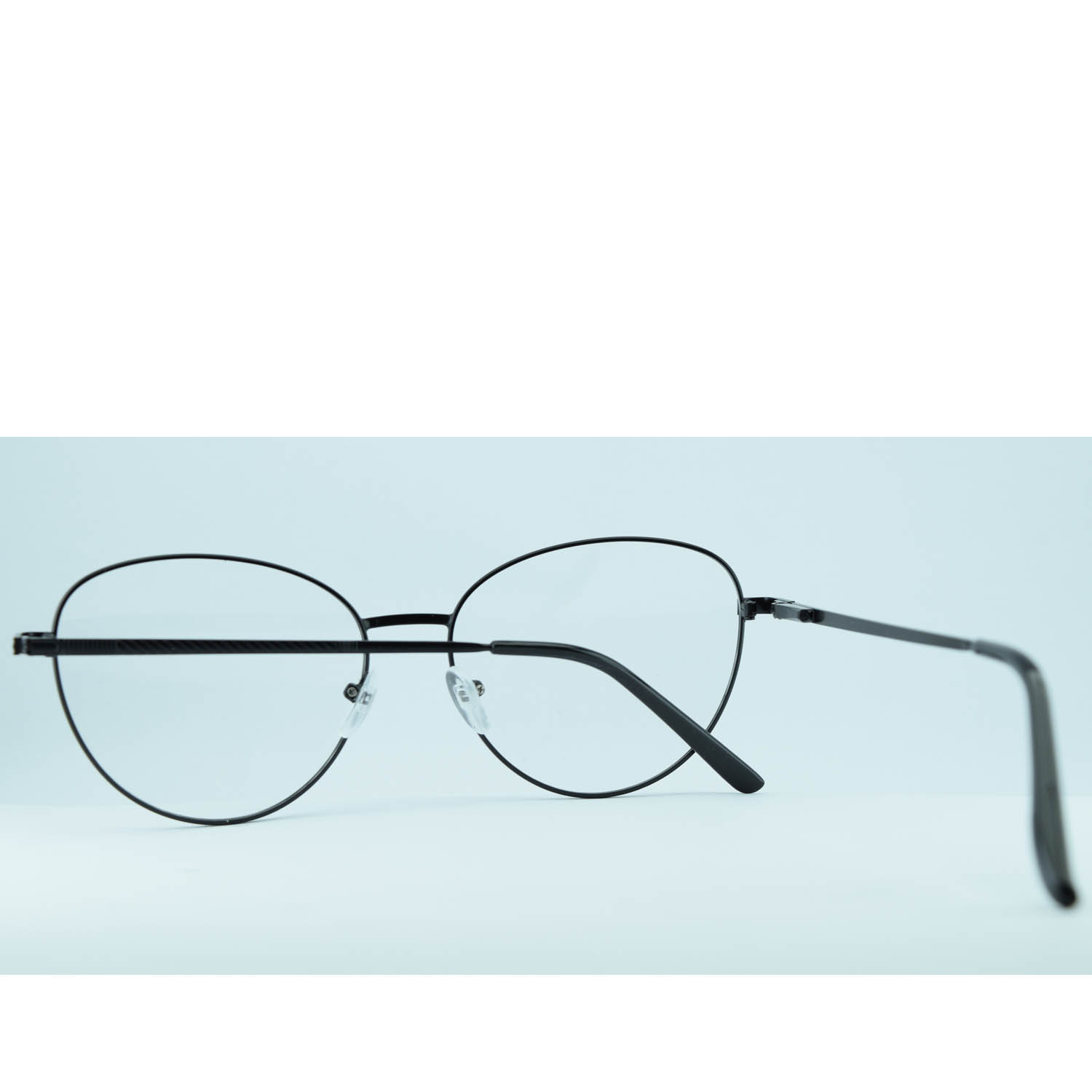 Anteojos de Metal Negro livianos para lentes recetados | HT8818NEC1