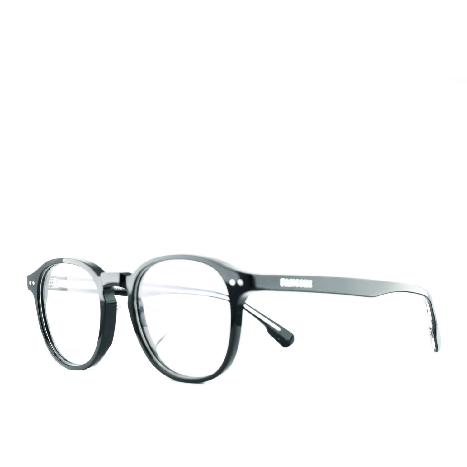 Anteojos de Acetato Negro livianos para lentes recetados | BC3063NEC01