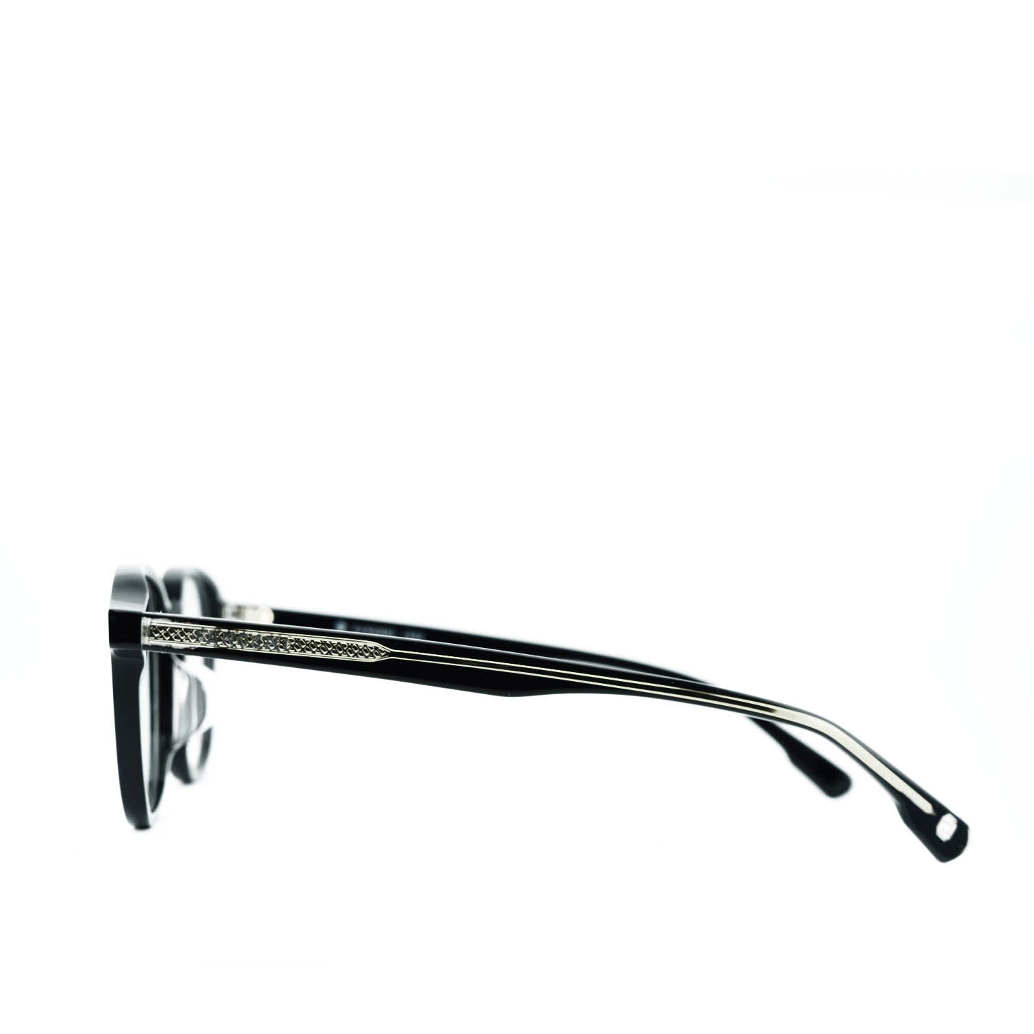 Anteojos de Acetato Negro livianos para lentes recetados | BC3063NEC02