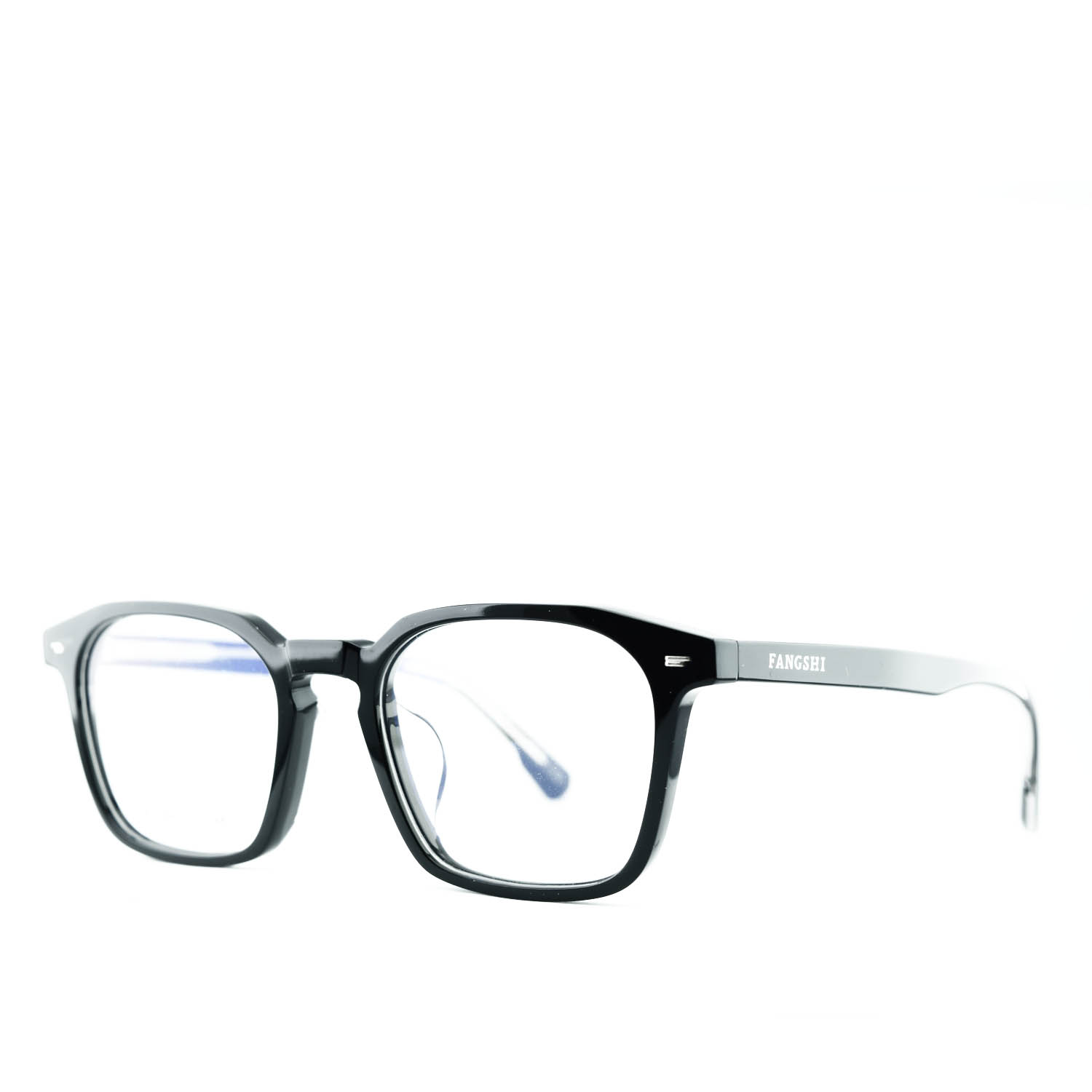 Anteojos de Acetato Negro livianos para lentes recetados | BC3064NEC01