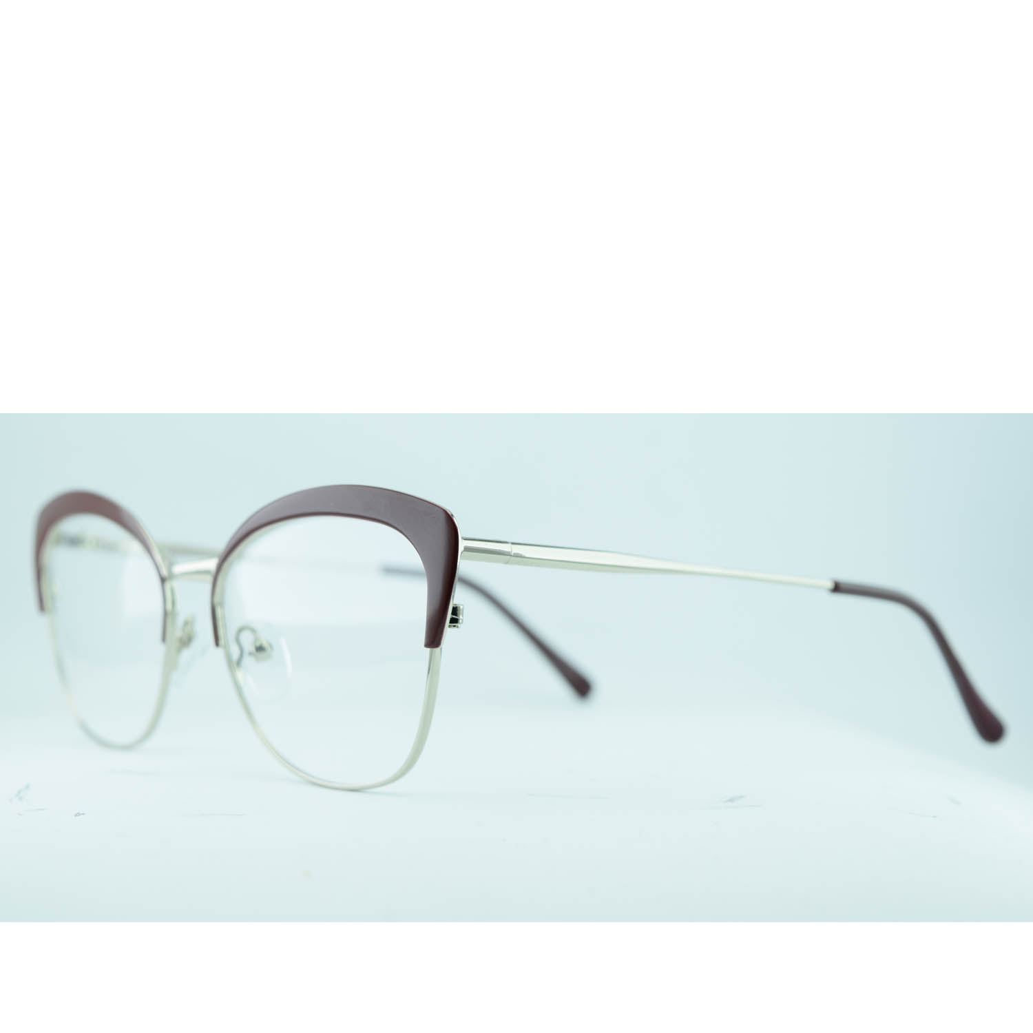 Anteojos de Metal Bordó livianos para lentes recetados | D21110BOC12