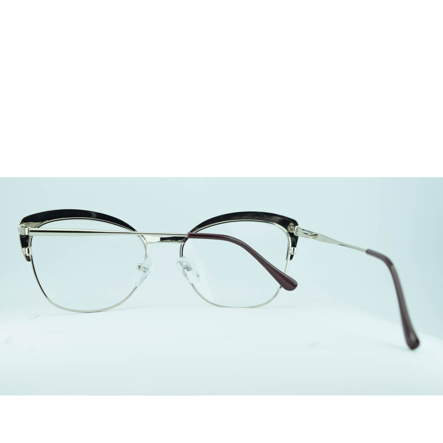 Anteojos de Metal Bordó livianos para lentes recetados | D21110BOC12