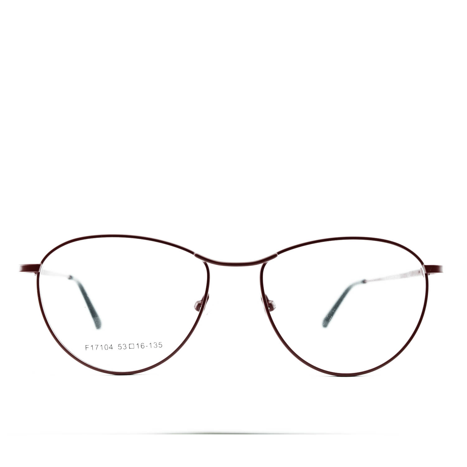Anteojos de Metal Bordó livianos para lentes recetados | F17104BORC3