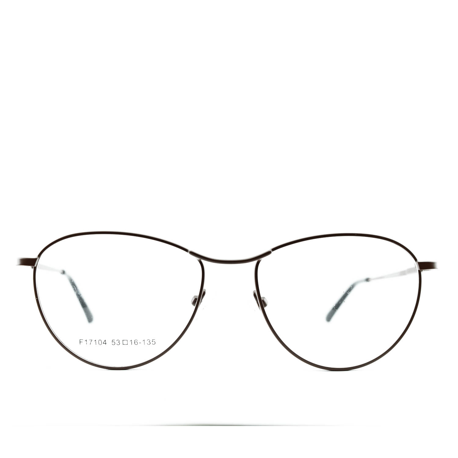 Anteojos de Metal Marrón livianos para lentes recetados | F17104MARC1