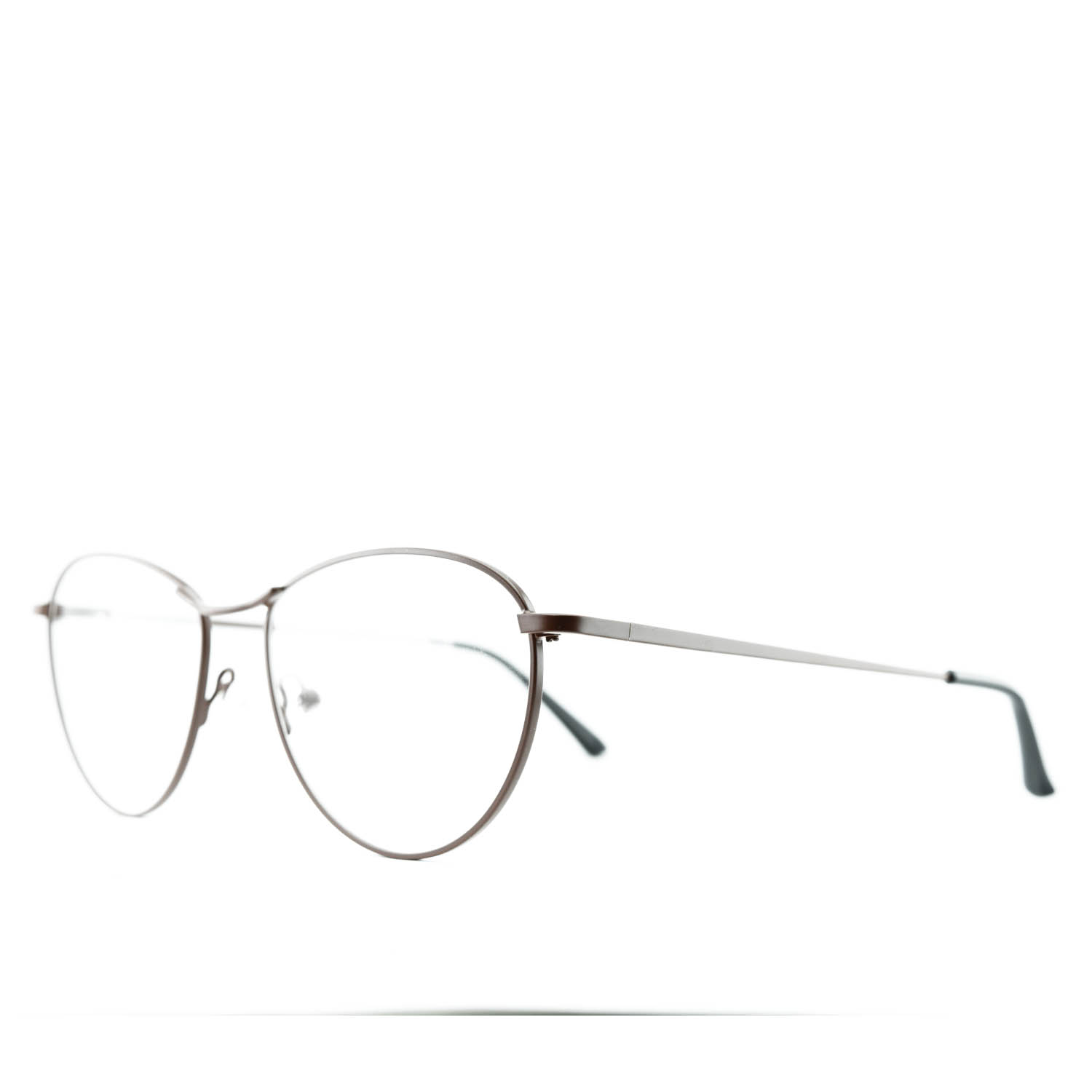 Anteojos de Metal Marrón livianos para lentes recetados | F17104MARC1