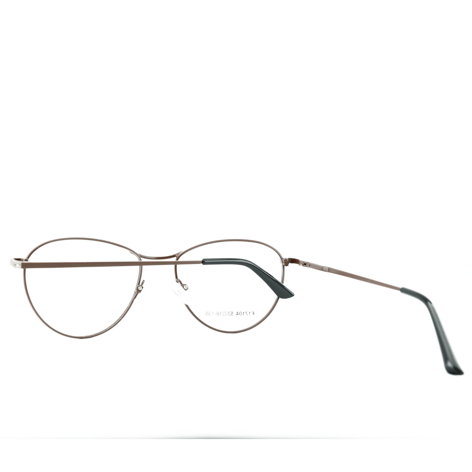 Anteojos de Metal Marrón livianos para lentes recetados | F17104MARC1