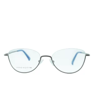 Anteojos de Metal Gris livianos para lentes recetados | F17113GRC3 8 Anteojos de Metal Gris livianos para lentes recetados | F17113GRC3