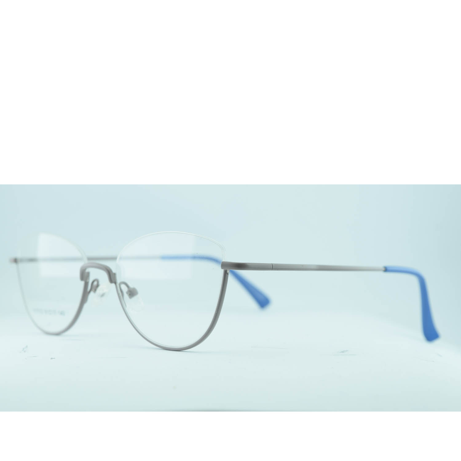 Anteojos de Metal Gris livianos para lentes recetados | F17113GRC3