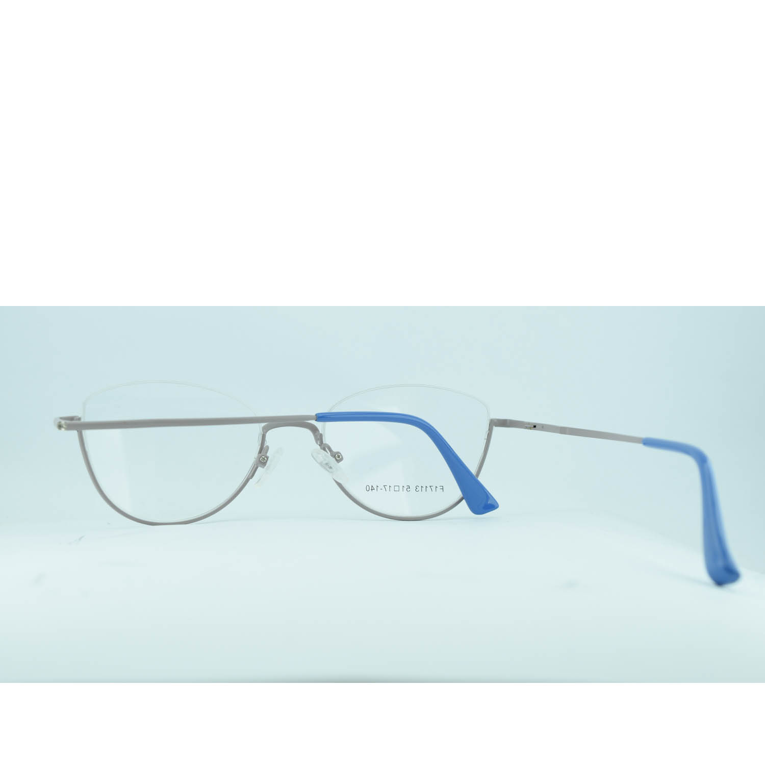Anteojos de Metal Gris livianos para lentes recetados | F17113GRC3