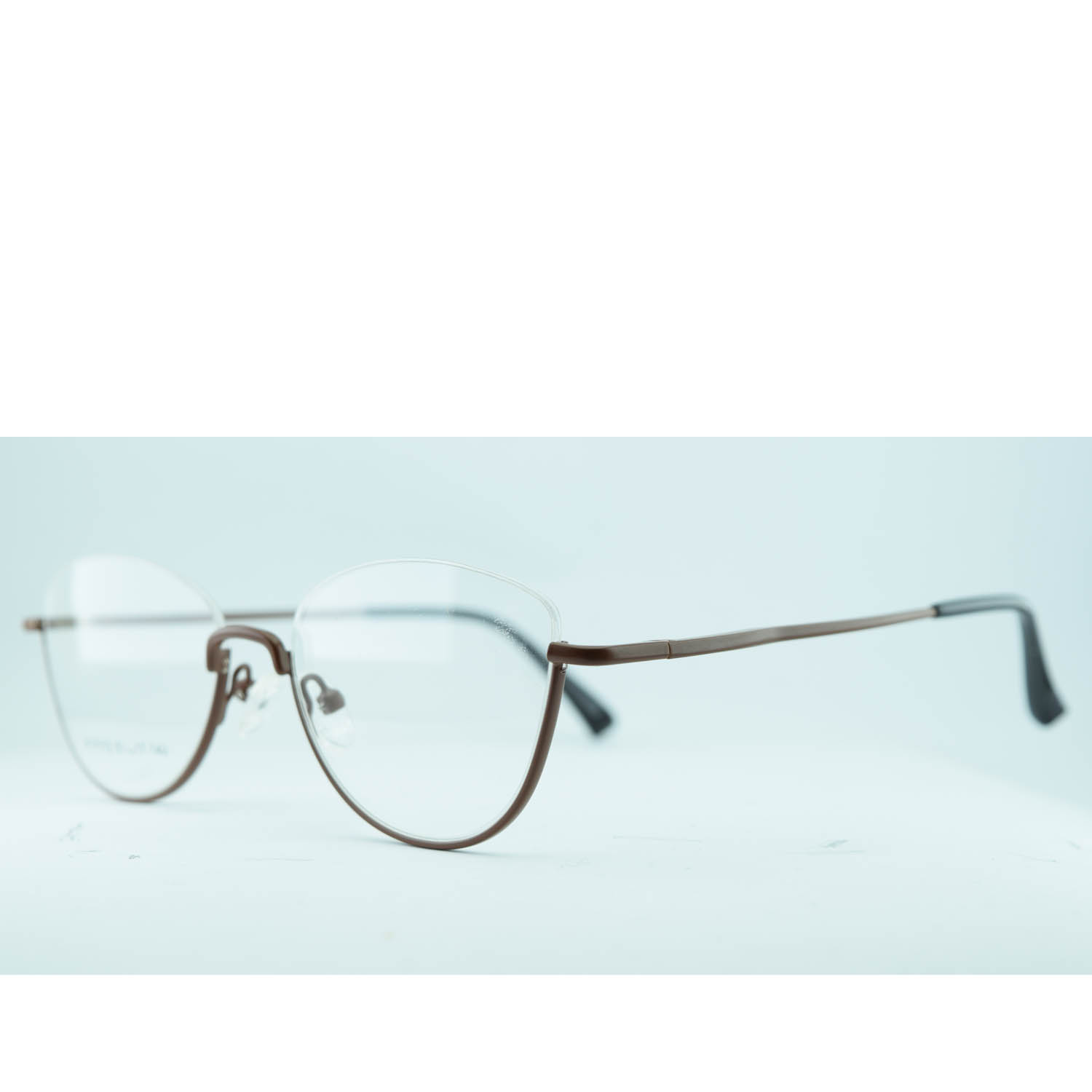Anteojos de Metal Marrón livianos para lentes recetados | F17113MAC1