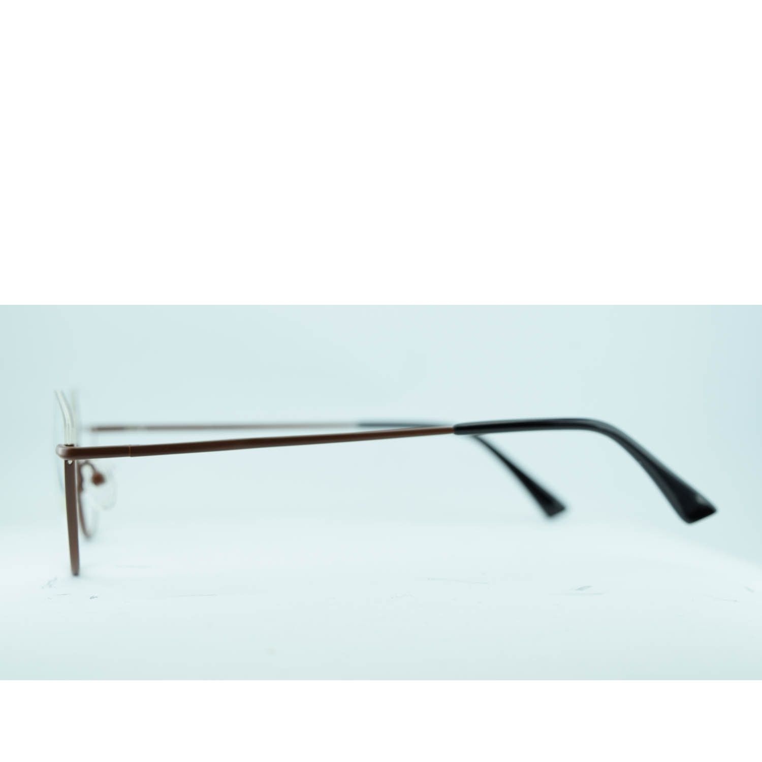 Anteojos de Metal Marrón livianos para lentes recetados | F17113MAC1