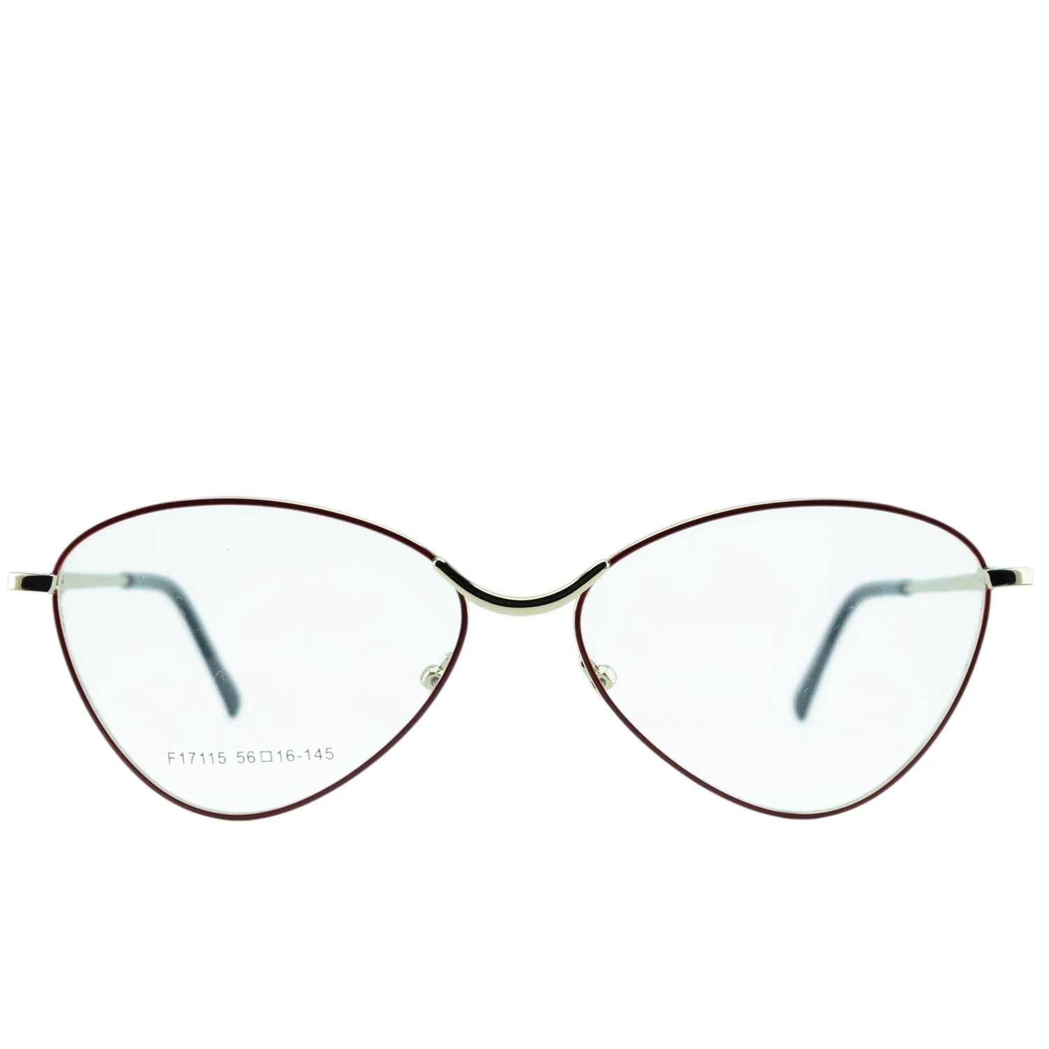 Anteojos de Metal Bordó livianos para lentes recetados | F17115BODOC2