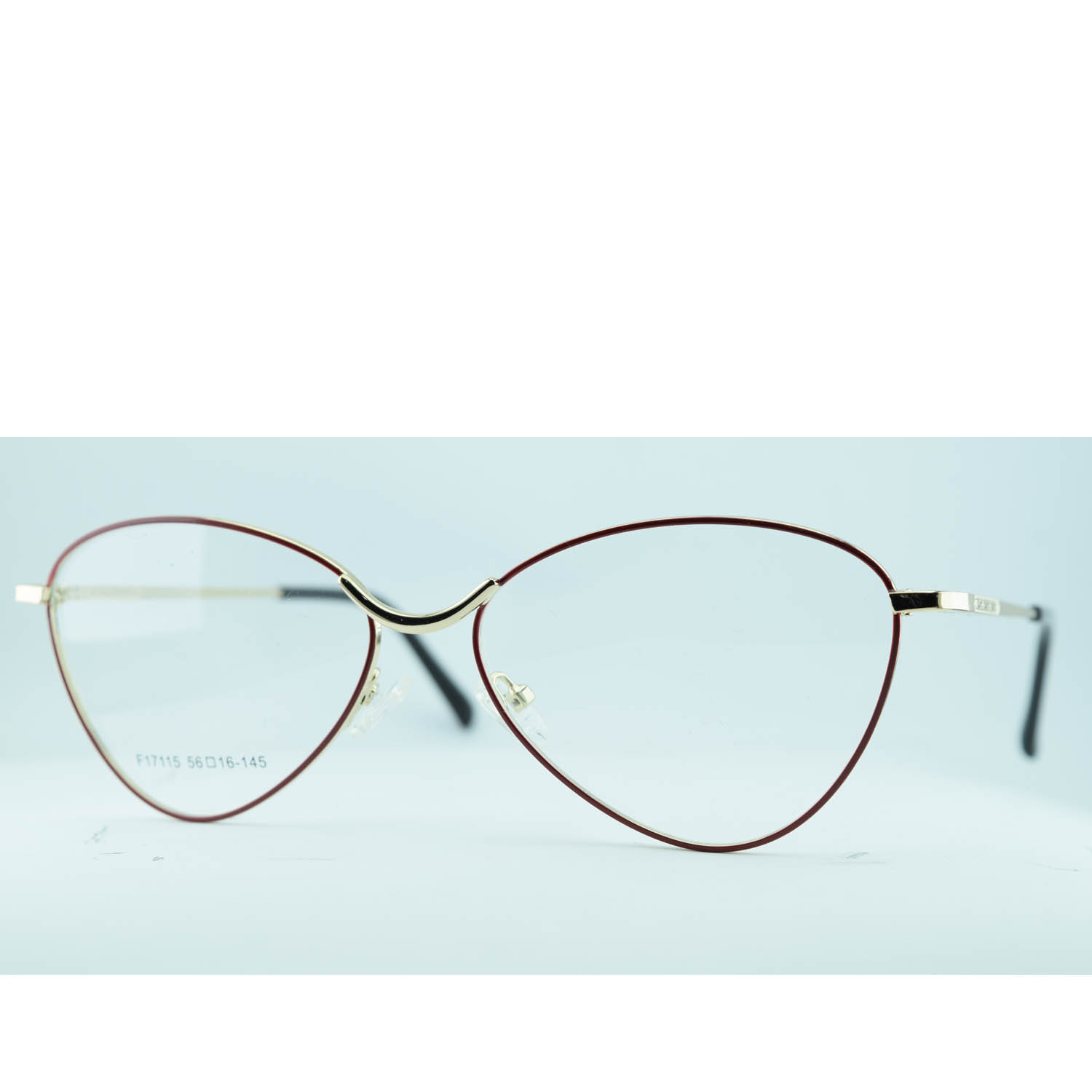 Anteojos de Metal Bordó livianos para lentes recetados | F17115BODOC2