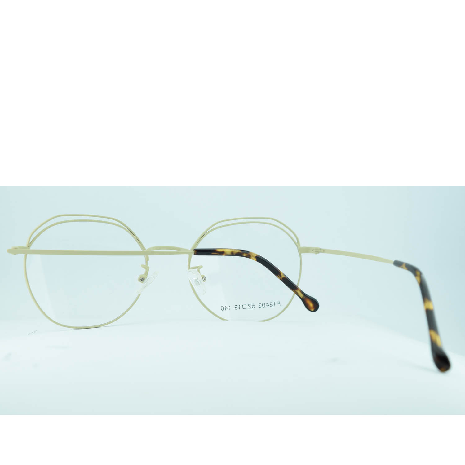 Anteojos de Metal Crema livianos para lentes recetados | F18403CRC5