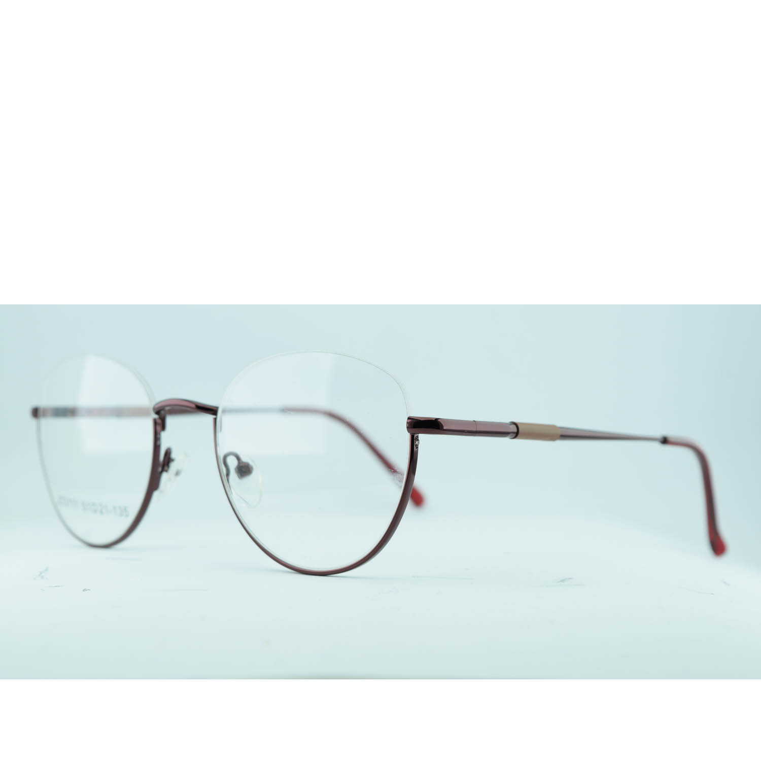 Anteojos de Metal Marrón livianos para lentes recetados | JD3111MARC2