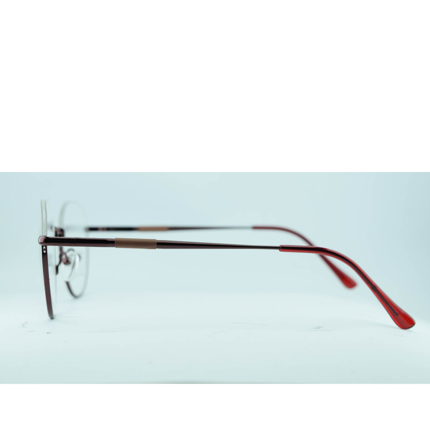 Anteojos de Metal Marrón livianos para lentes recetados | JD3111MARC2