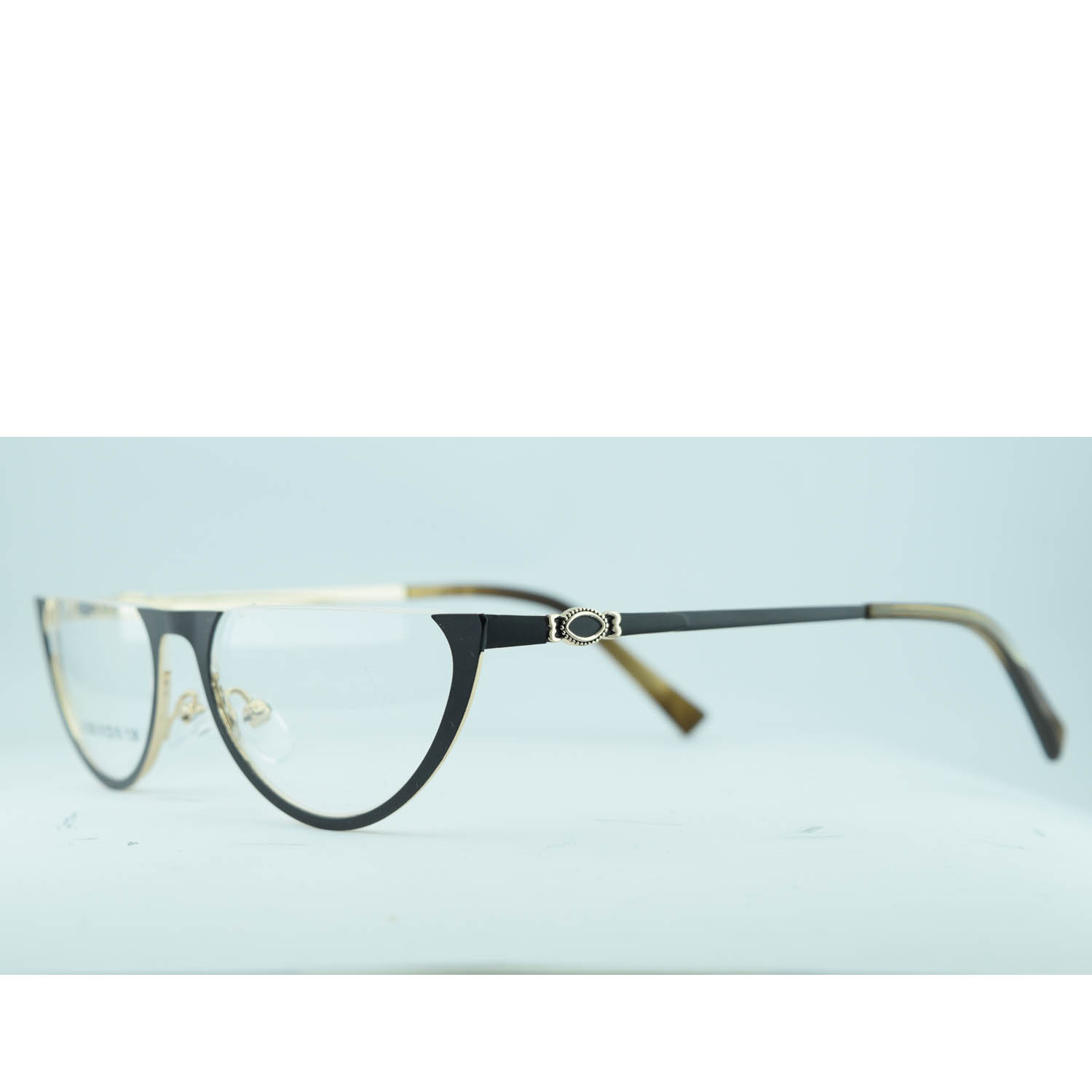 Anteojos de Metal Negro livianos para lentes recetados | JD3283NEC1