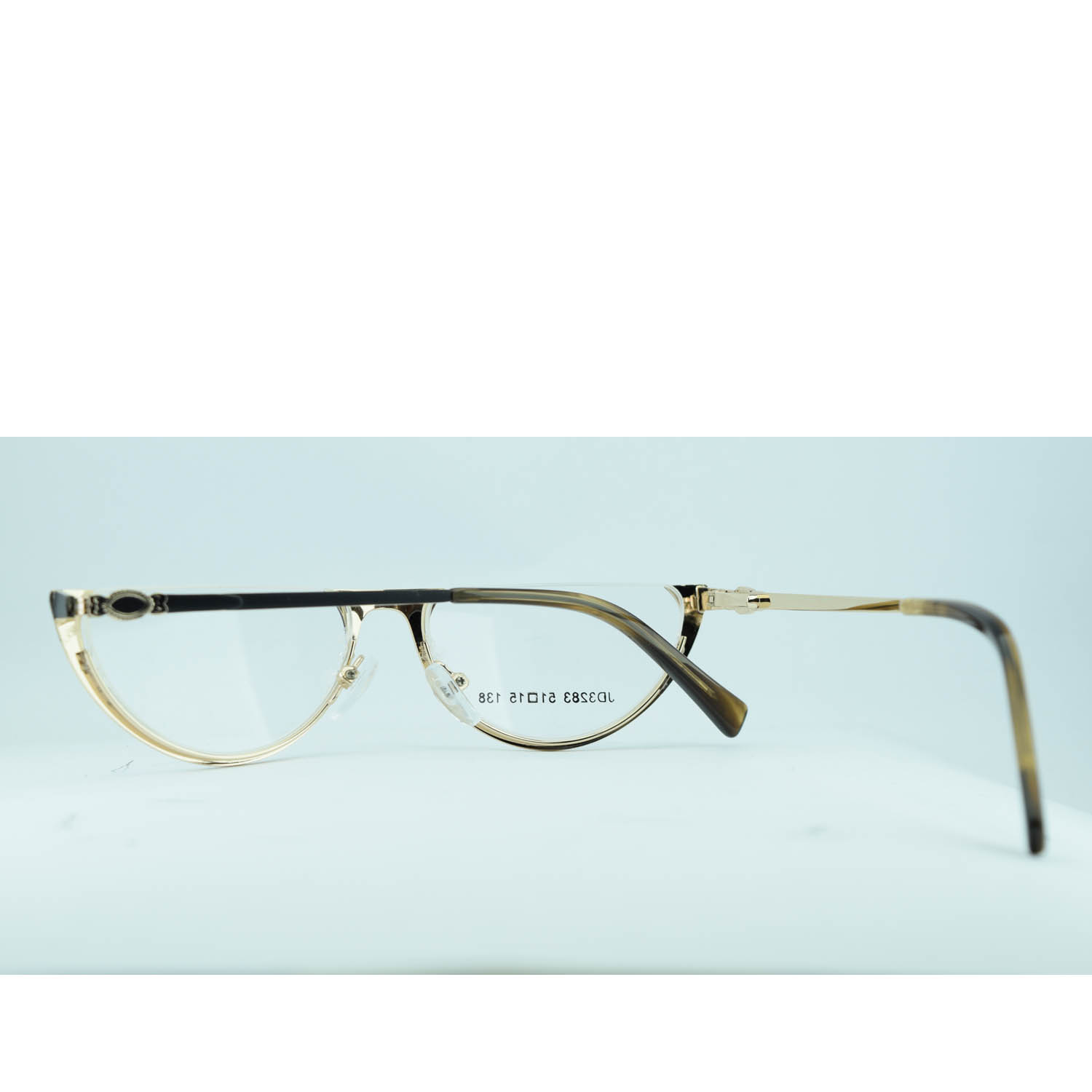 Anteojos de Metal Negro livianos para lentes recetados | JD3283NEC1