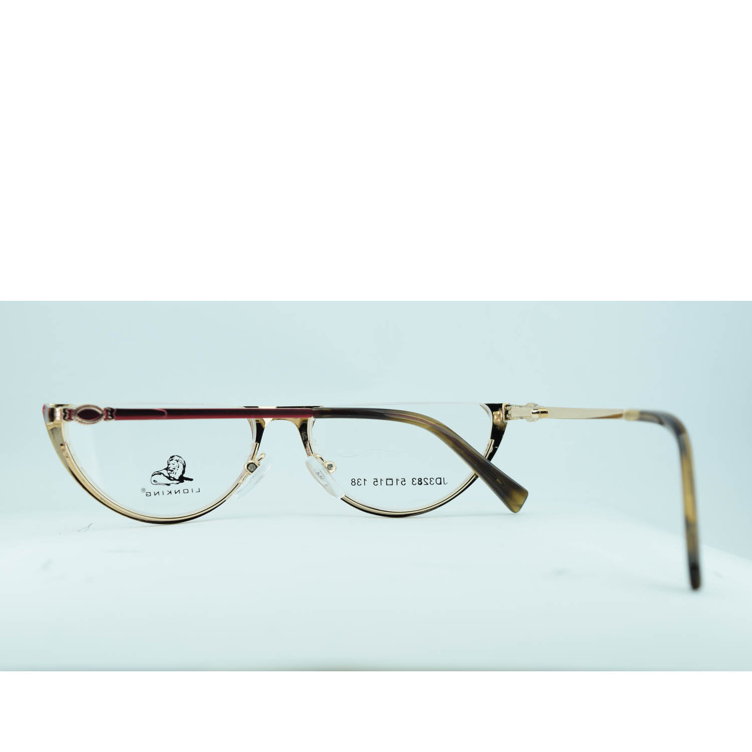 Anteojos de Metal Rojo livianos para lentes recetados | JD3283ROC2