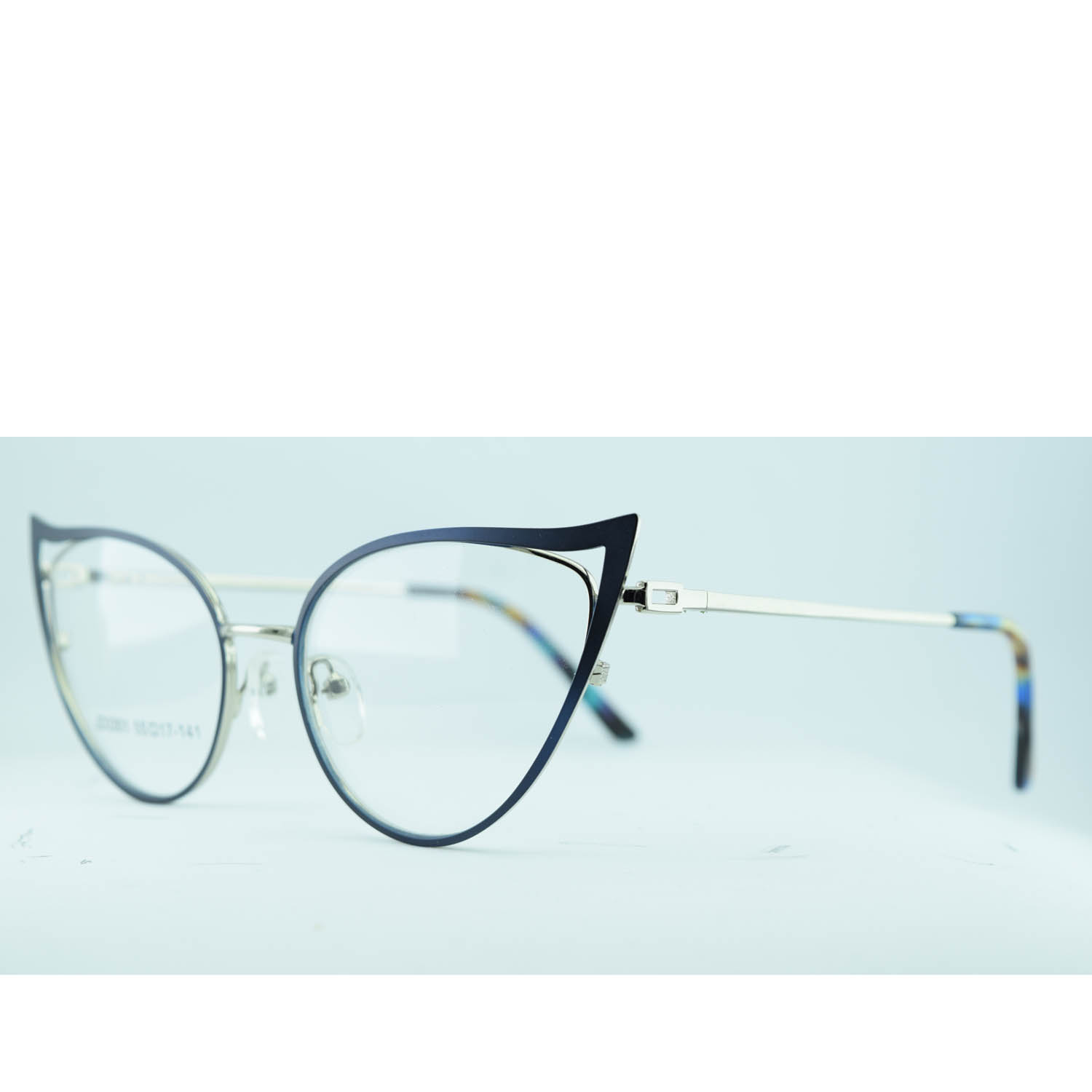 Anteojos de Metal Azul livianos para lentes recetados | JD3301AZC3 4 Anteojos de Metal Azul livianos para lentes recetados | JD3301AZC3