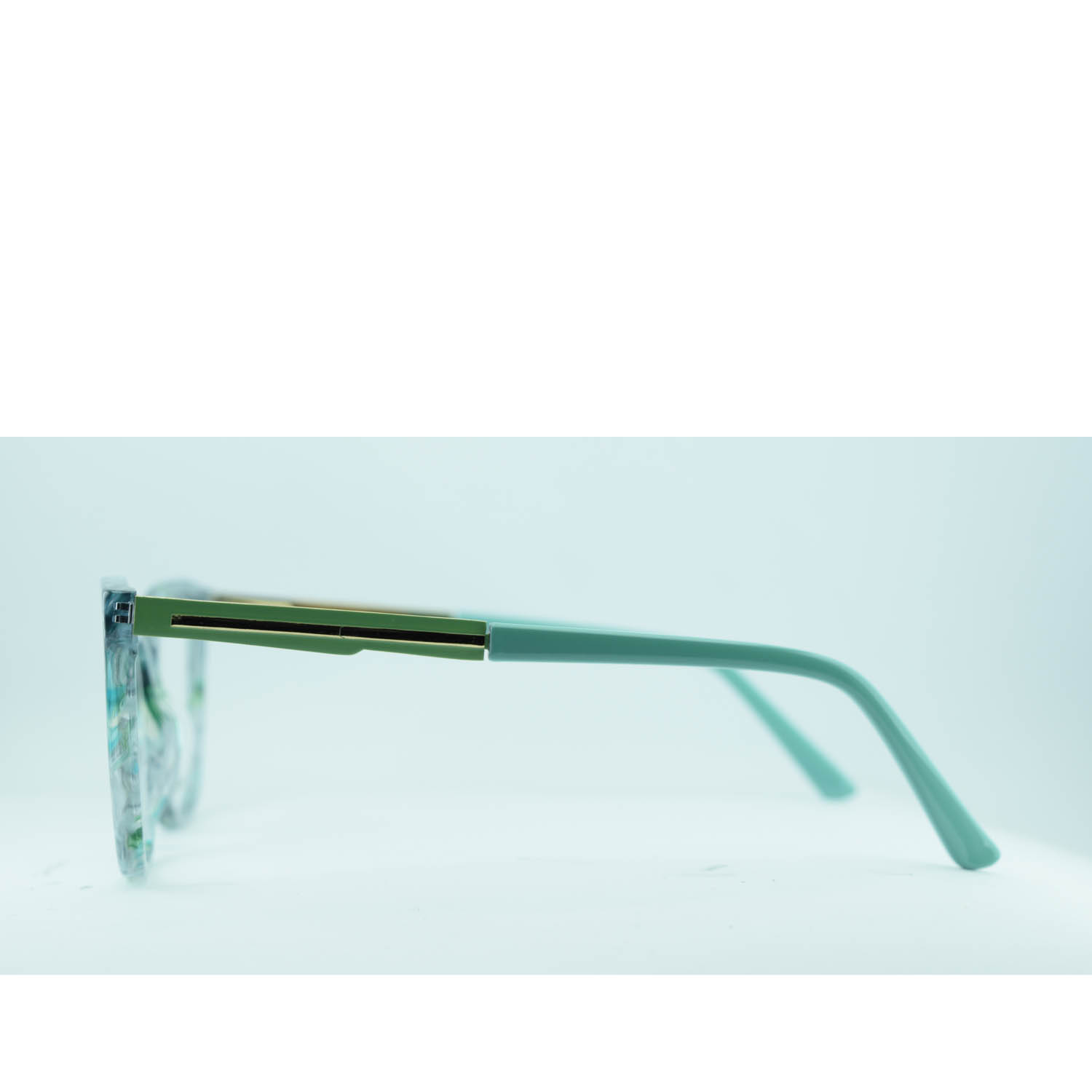 Anteojos de Acetato Celeste livianos para lentes recetados | P5783CEMARC4