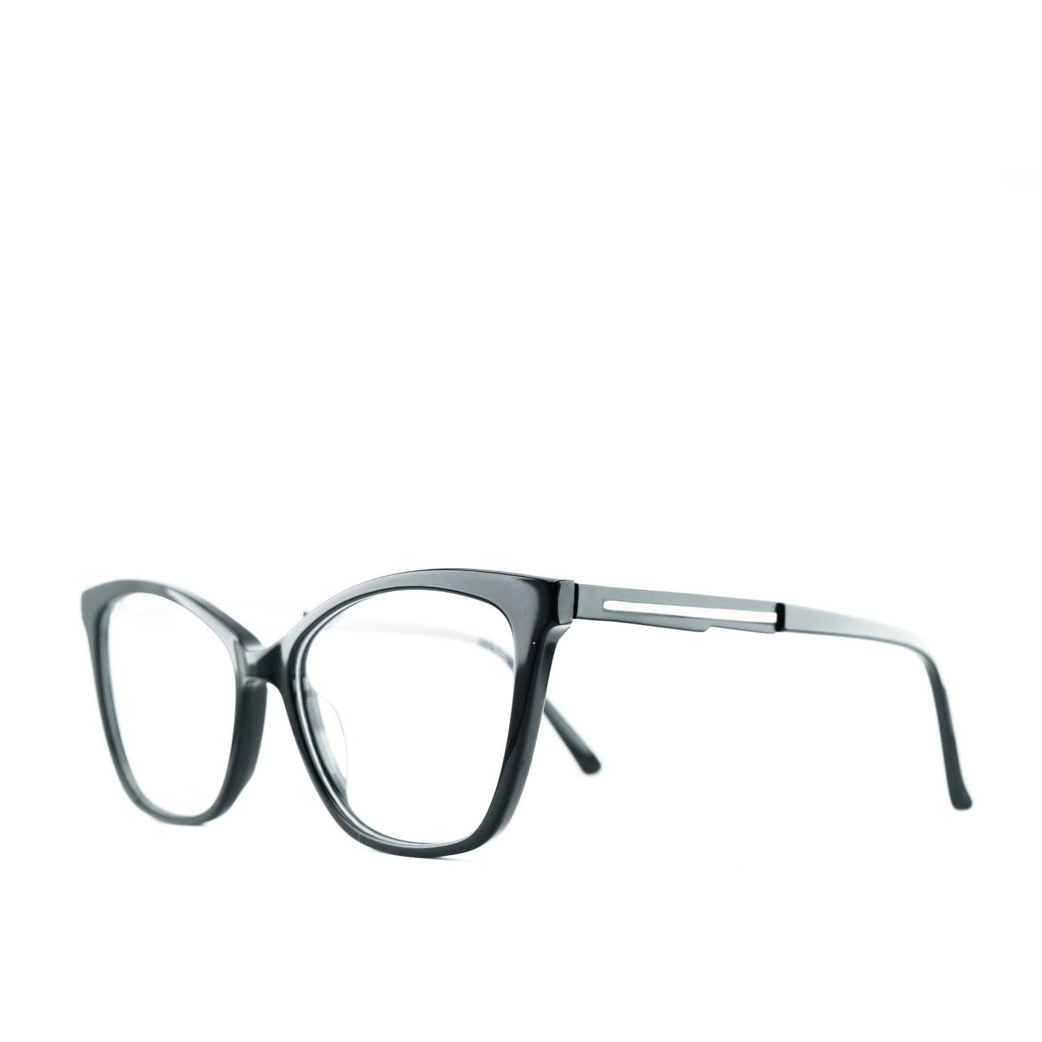 Anteojos de Acetato Negro livianos para lentes recetados | P5783NEC1