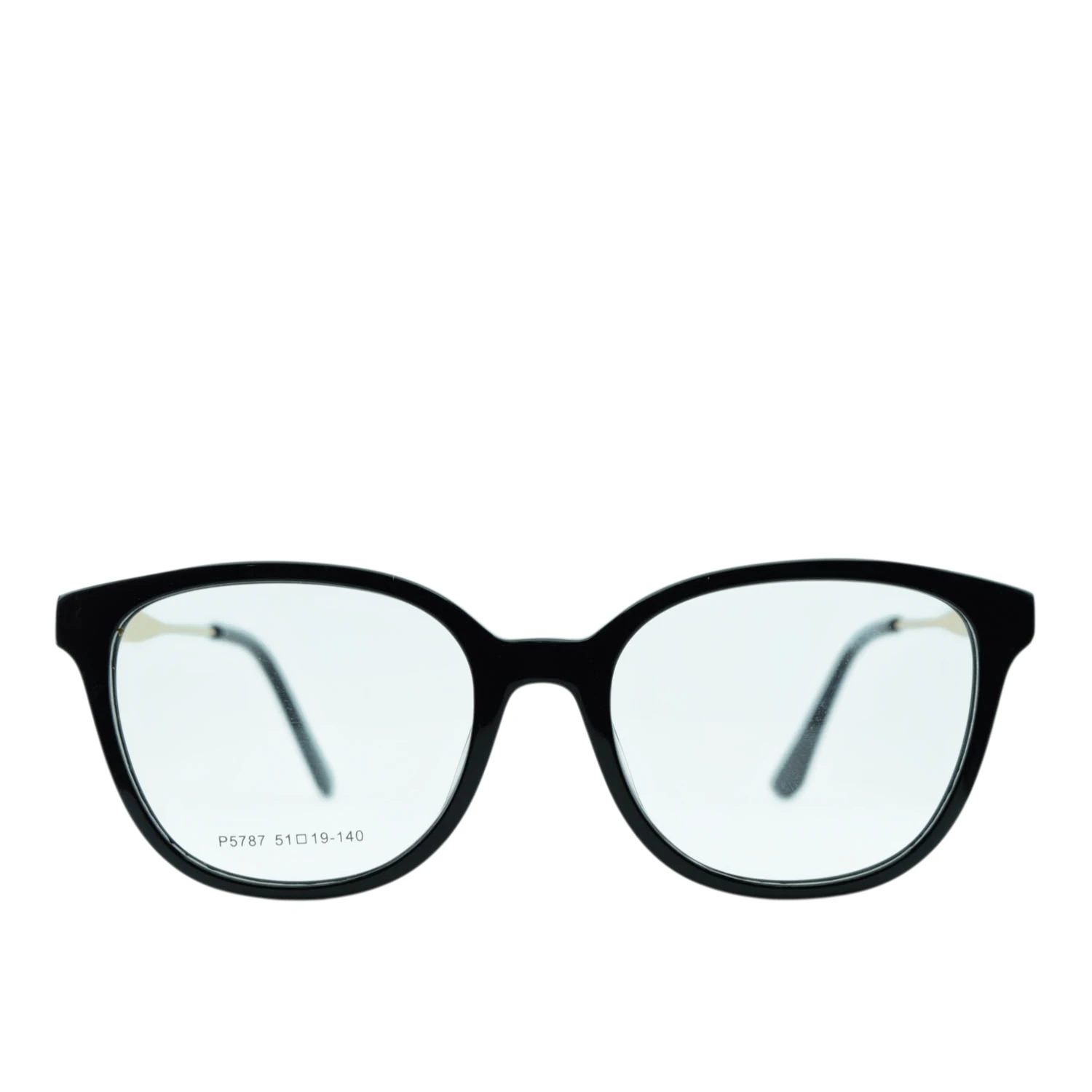 Anteojos de Acetato Negro livianos para lentes recetados | P5787NEC1