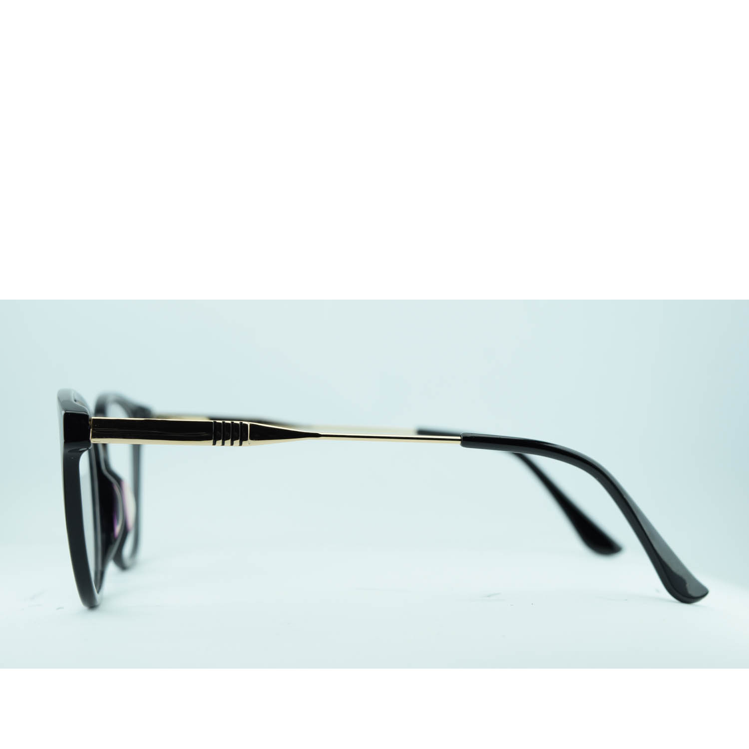 Anteojos de Acetato Negro livianos para lentes recetados | P5787NEC1