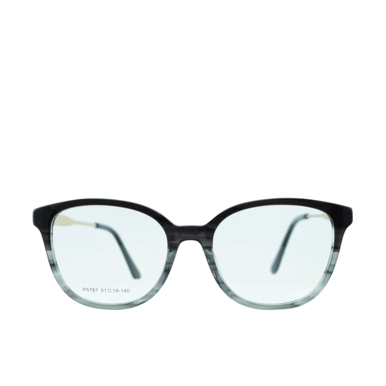 Anteojos de Acetato Negro livianos para lentes recetados | P5787NEMARC3