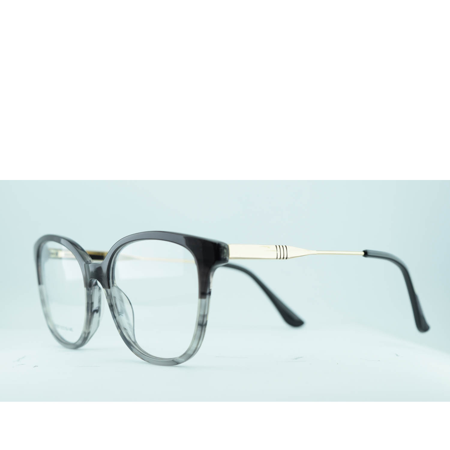 Anteojos de Acetato Negro livianos para lentes recetados | P5787NEMARC3