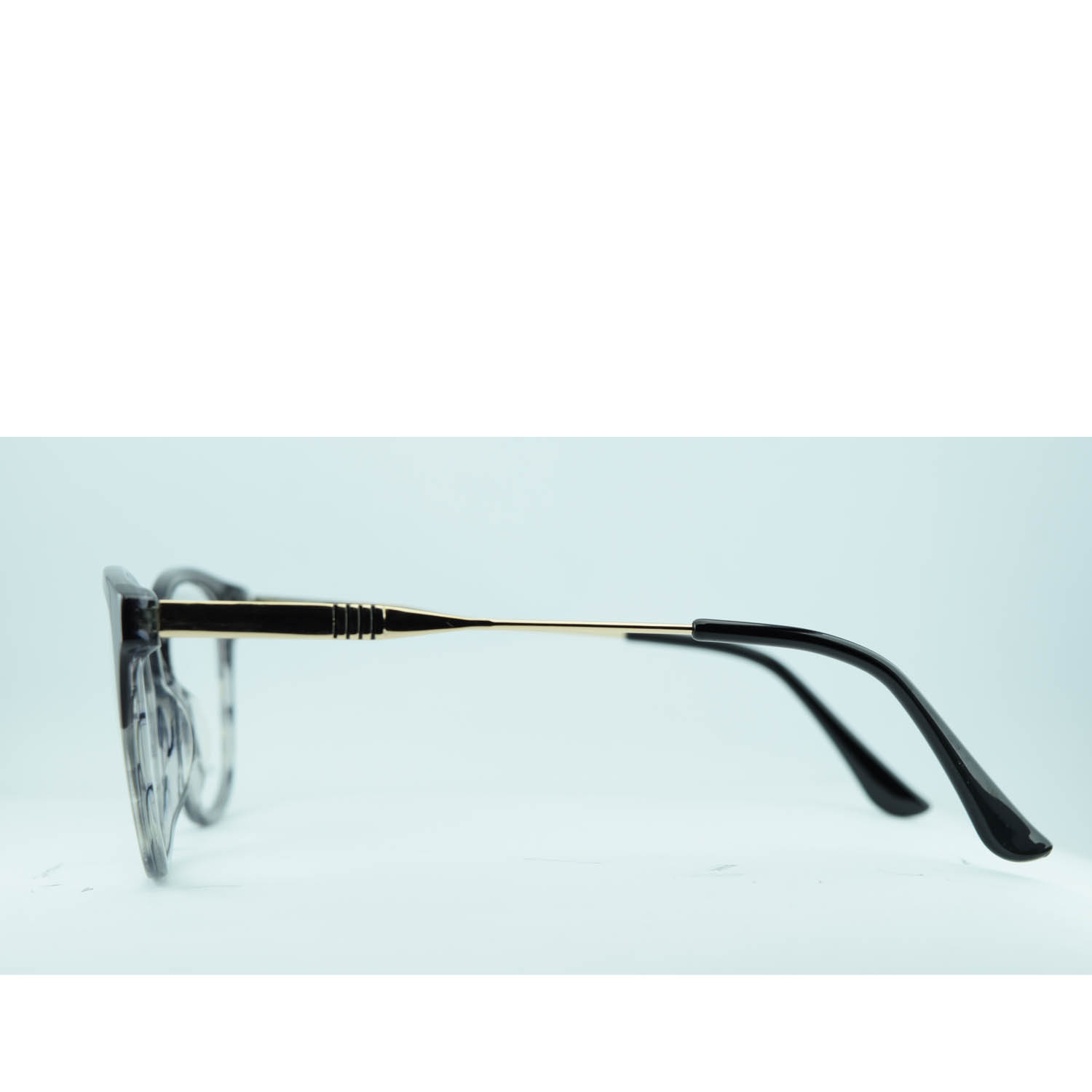 Anteojos de Acetato Negro livianos para lentes recetados | P5787NEMARC3