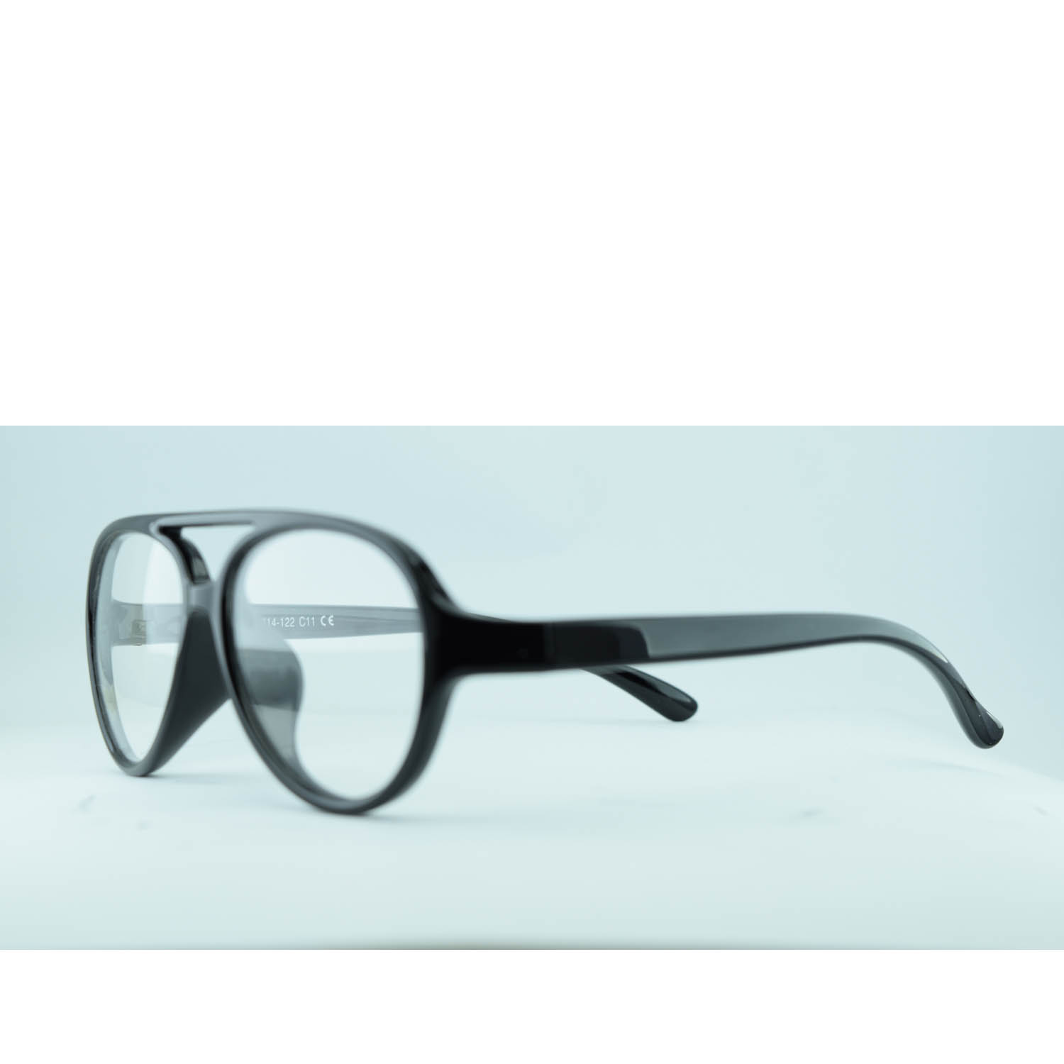 Anteojos de Plastico Negro livianos para lentes recetados | S843PNEC11
