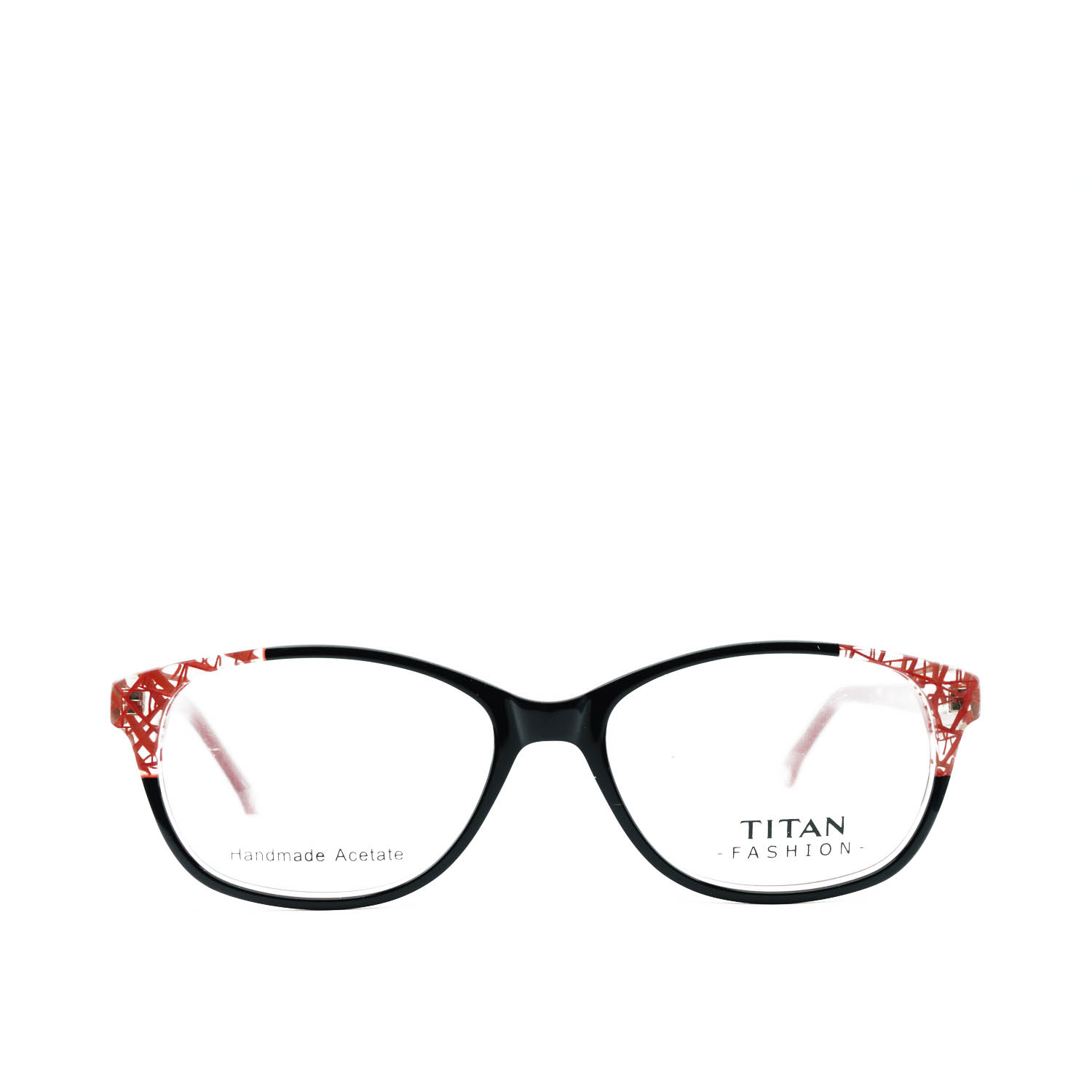 Anteojos de Acetato Negro livianos para lentes recetados | T2413NEROA1