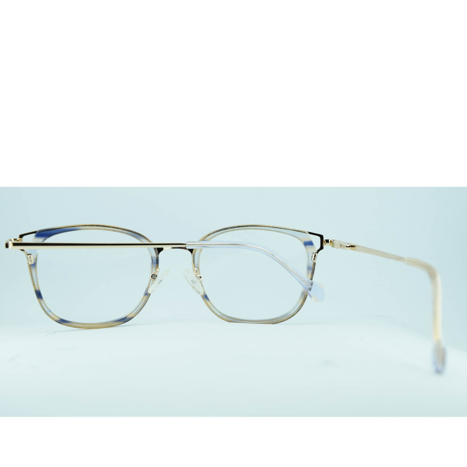 Anteojos de Metal Dorado livianos para lentes recetados | TL3735MARDOC5