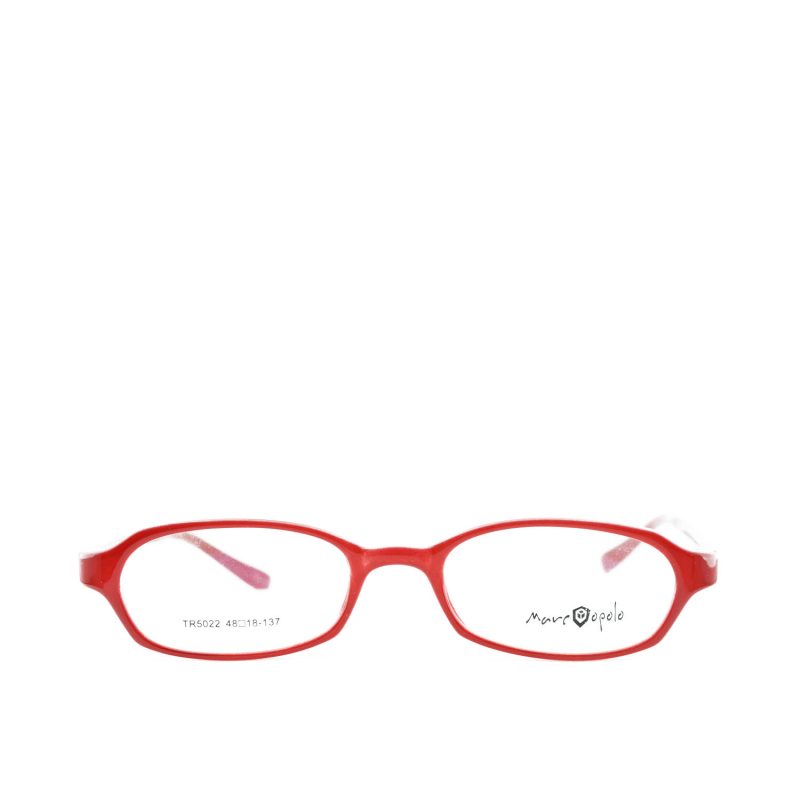 Anteojos de Plástico TR90 Rojo livianos para lentes recetados | TR5022ROTR100