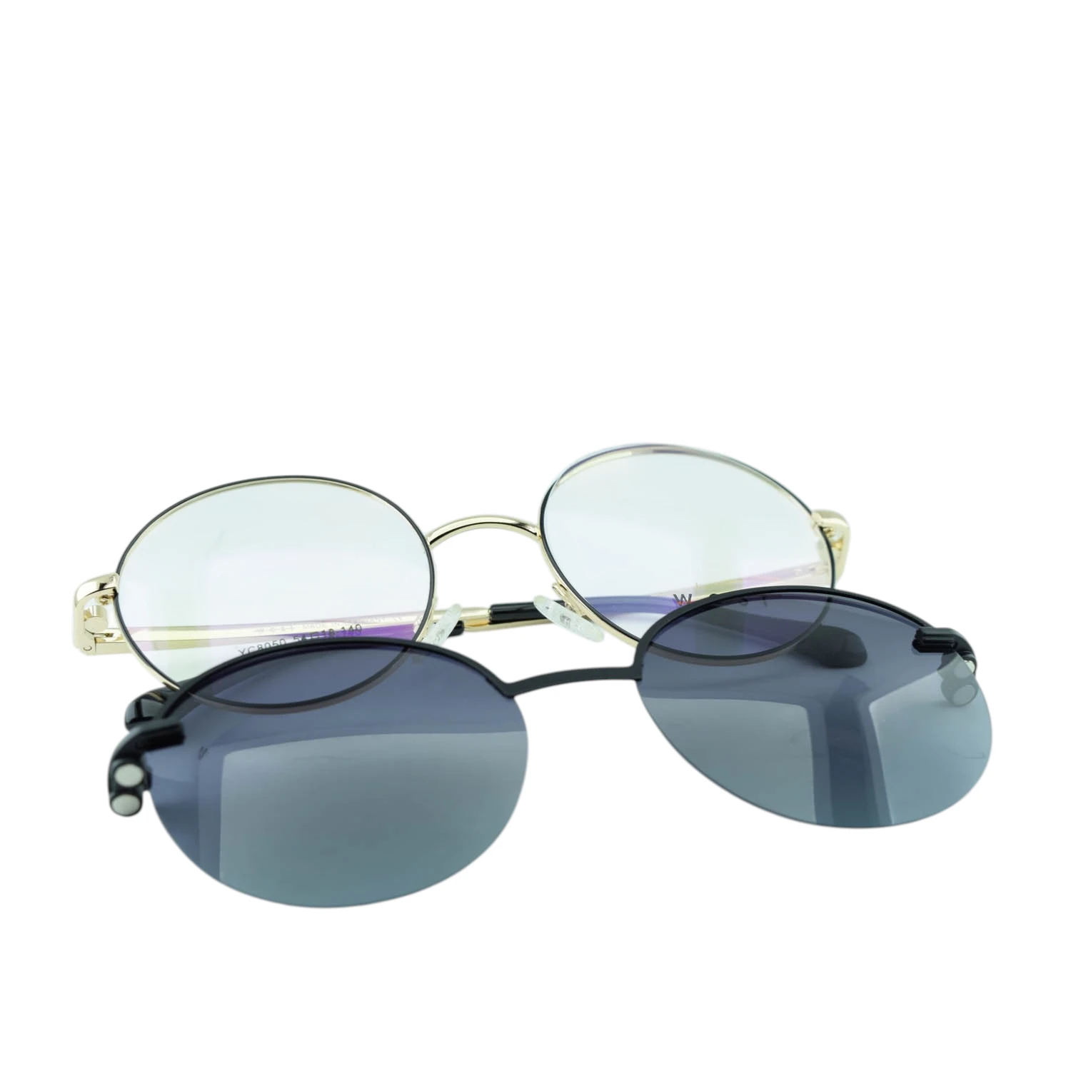 Anteojos Clip On de Metal Negro livianos 2 en 1 | YC8050NEDOC1