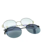 Anteojos Clip On de Metal Negro livianos 2 en 1 | YC8050NEDOC2 2 Anteojos Clip On de Metal Negro livianos 2 en 1 | YC8050NEDOC2
