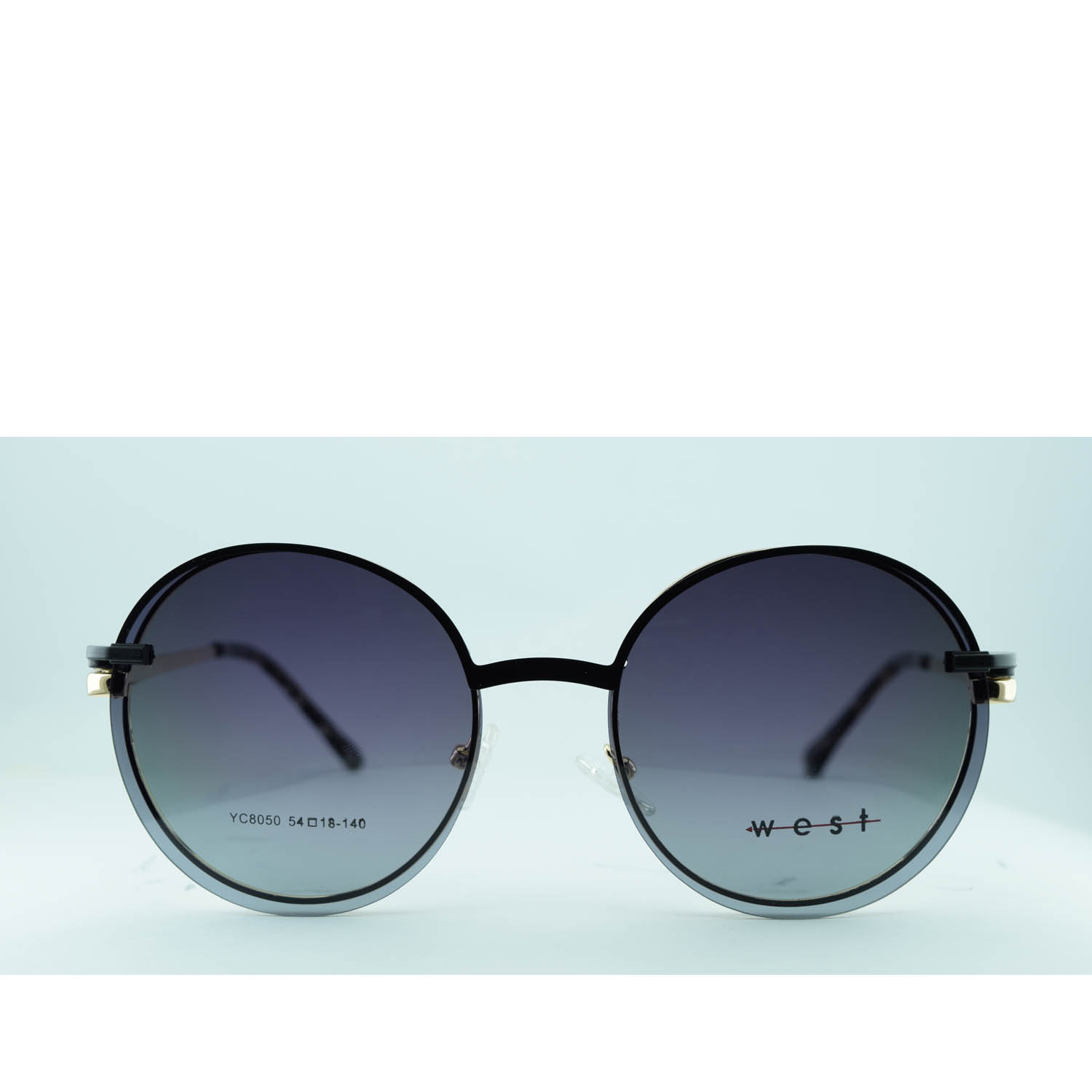 Anteojos Clip On de Metal Negro livianos 2 en 1 | YC8050NEDOC2