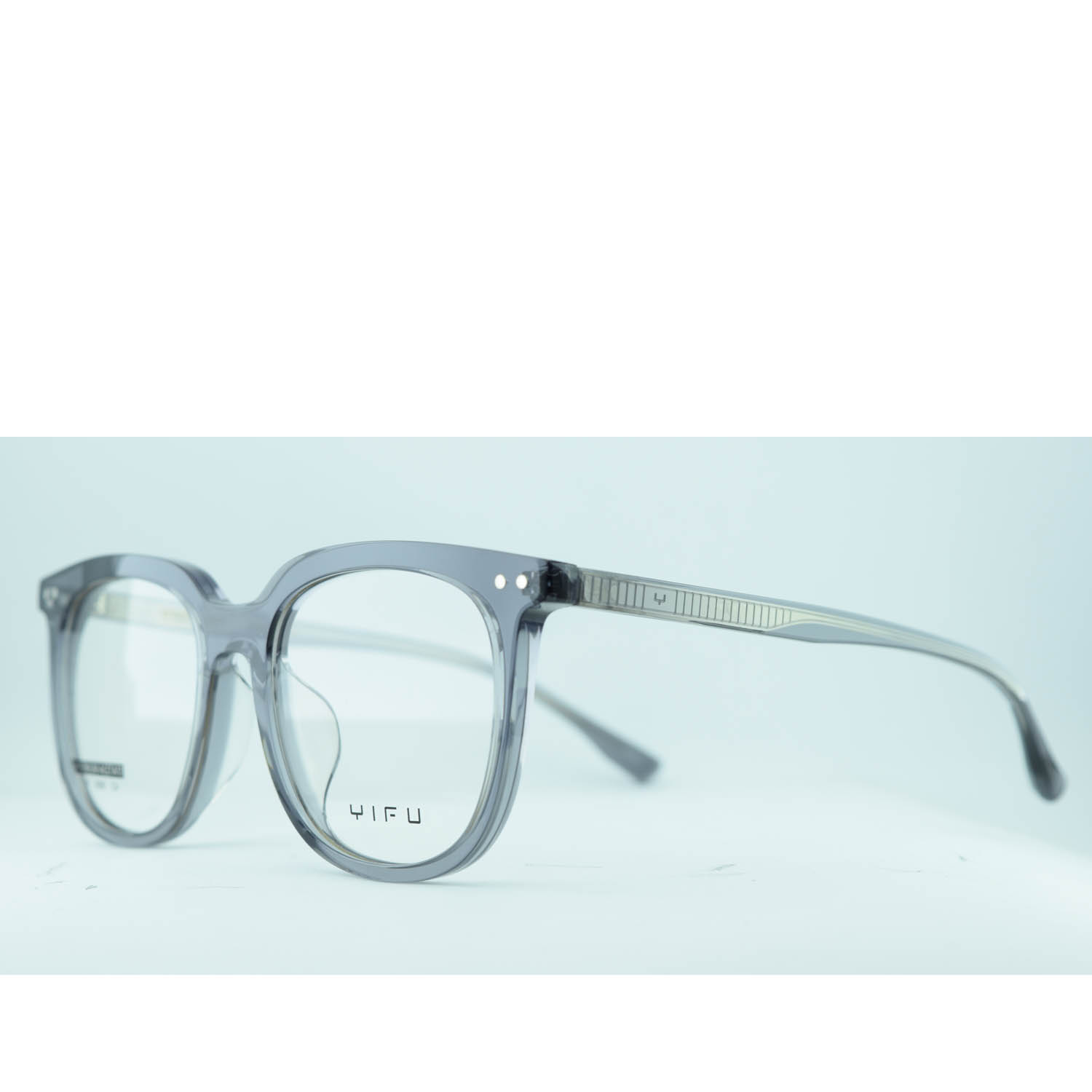 Anteojos de Acetato Gris livianos para lentes recetados | YF3090GRTRC4 4 Anteojos de Acetato Gris livianos para lentes recetados | YF3090GRTRC4