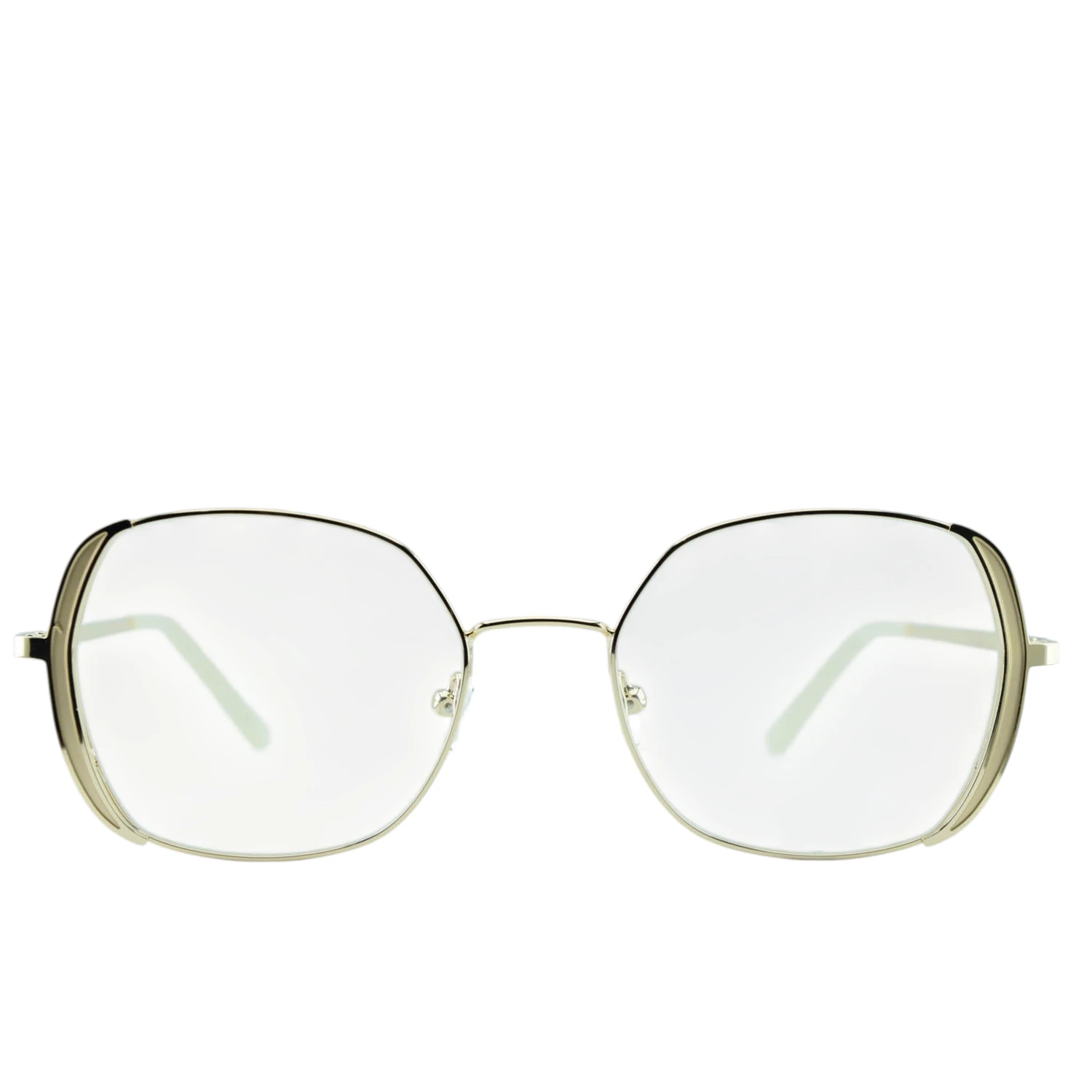 Anteojos de Metal Dorado livianos para lentes recetados | YJ0289DOBEIC3