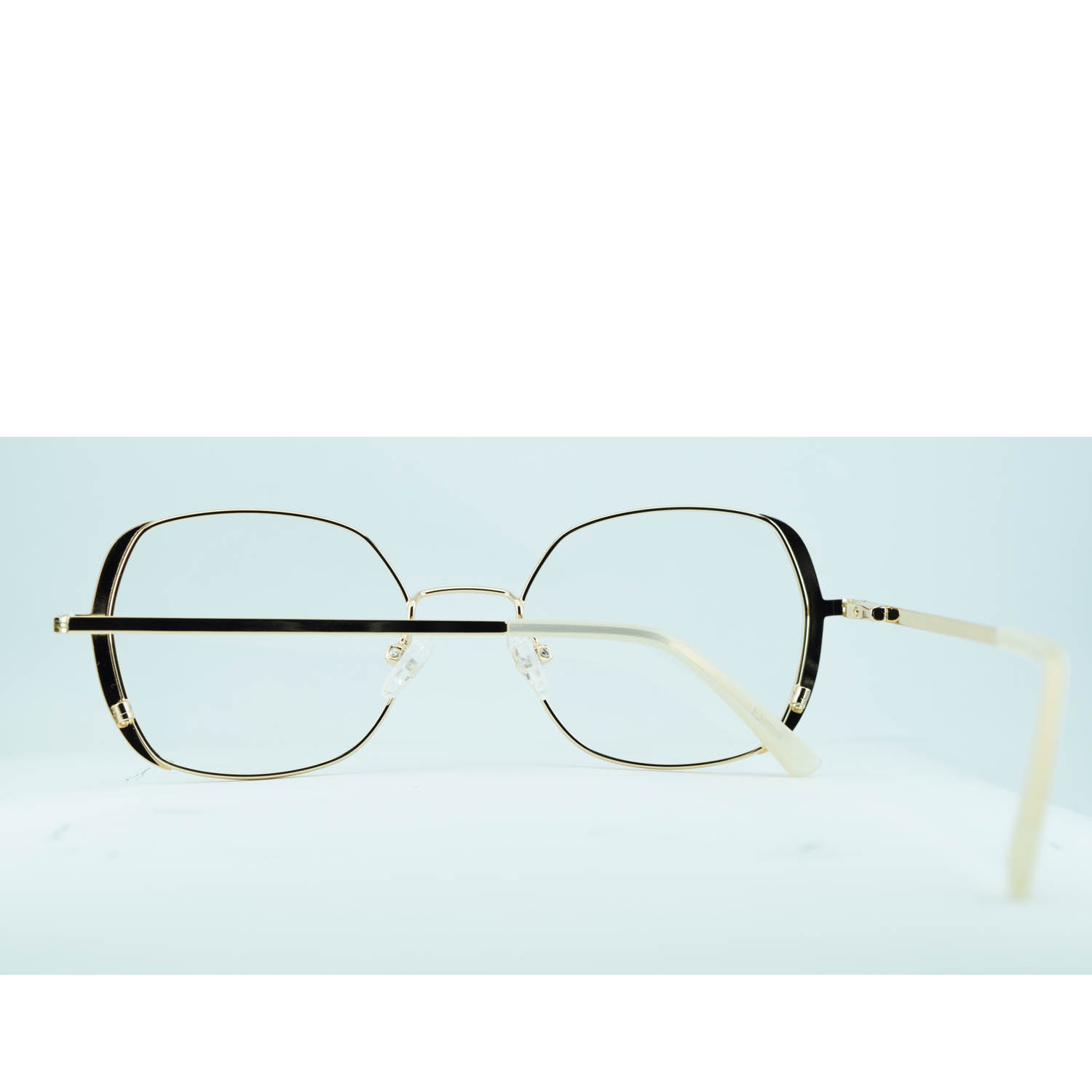 Anteojos de Metal Dorado livianos para lentes recetados | YJ0289DOBEIC3