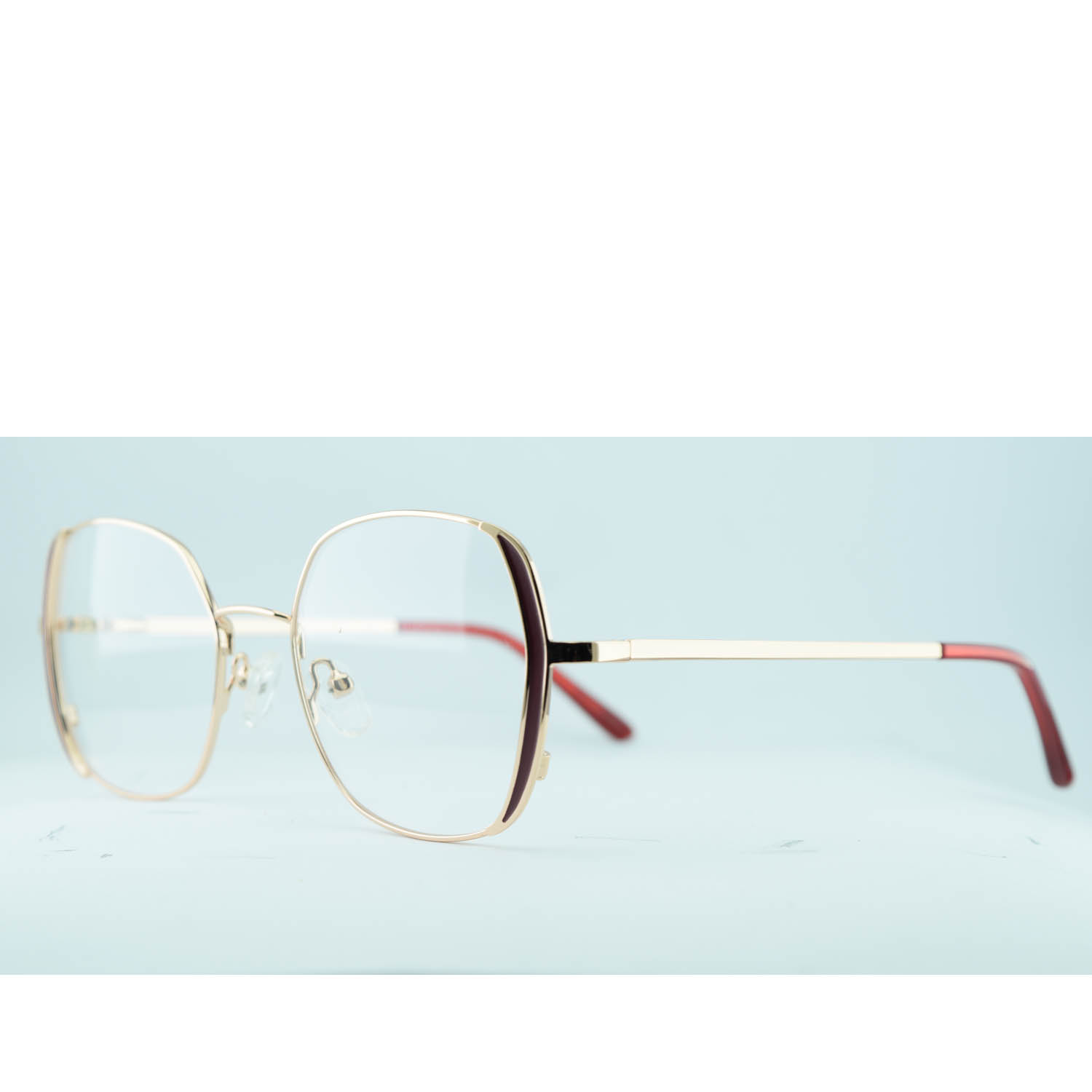 Anteojos de Metal Dorado livianos para lentes recetados | YJ0289DOBORC2