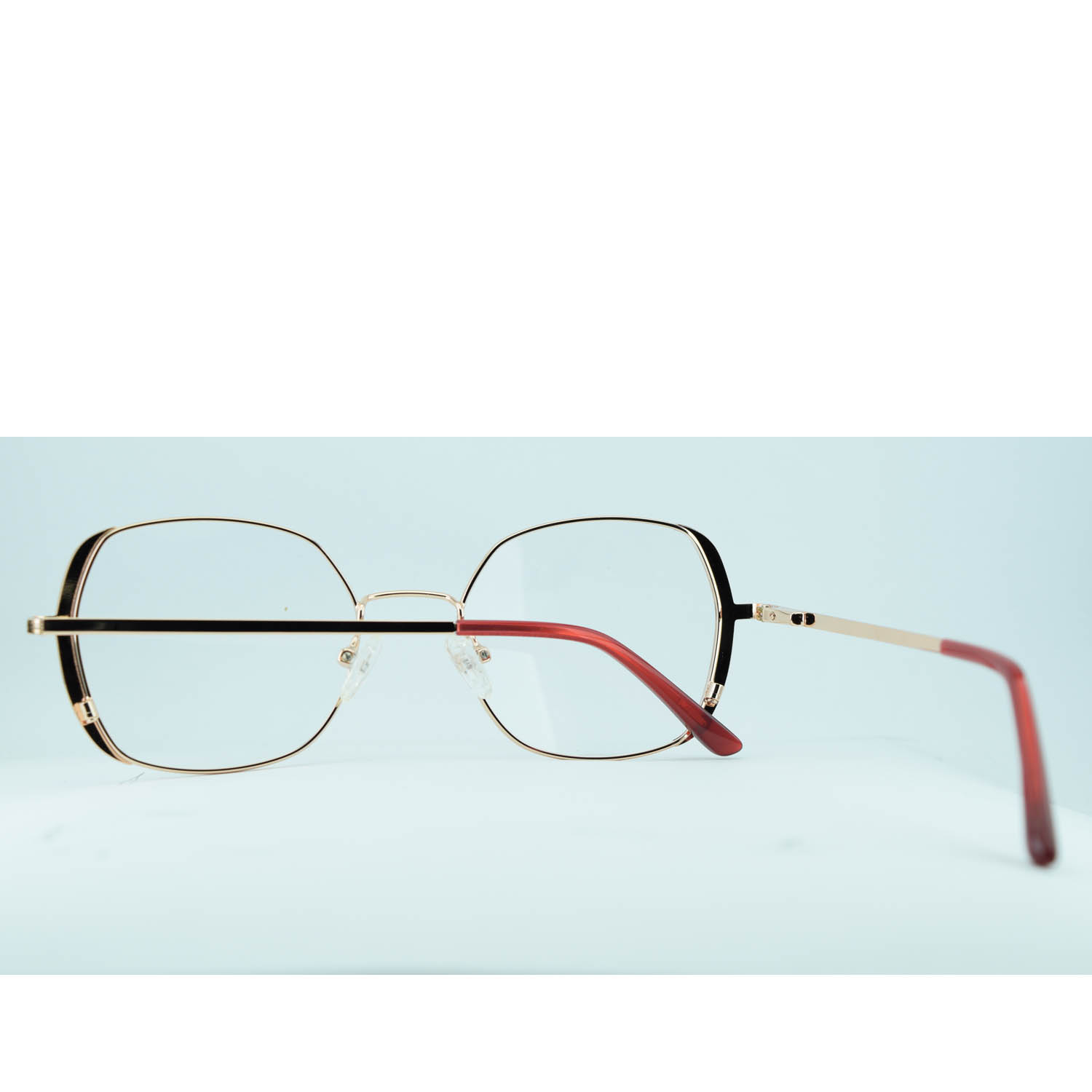 Anteojos de Metal Dorado livianos para lentes recetados | YJ0289DOBORC2