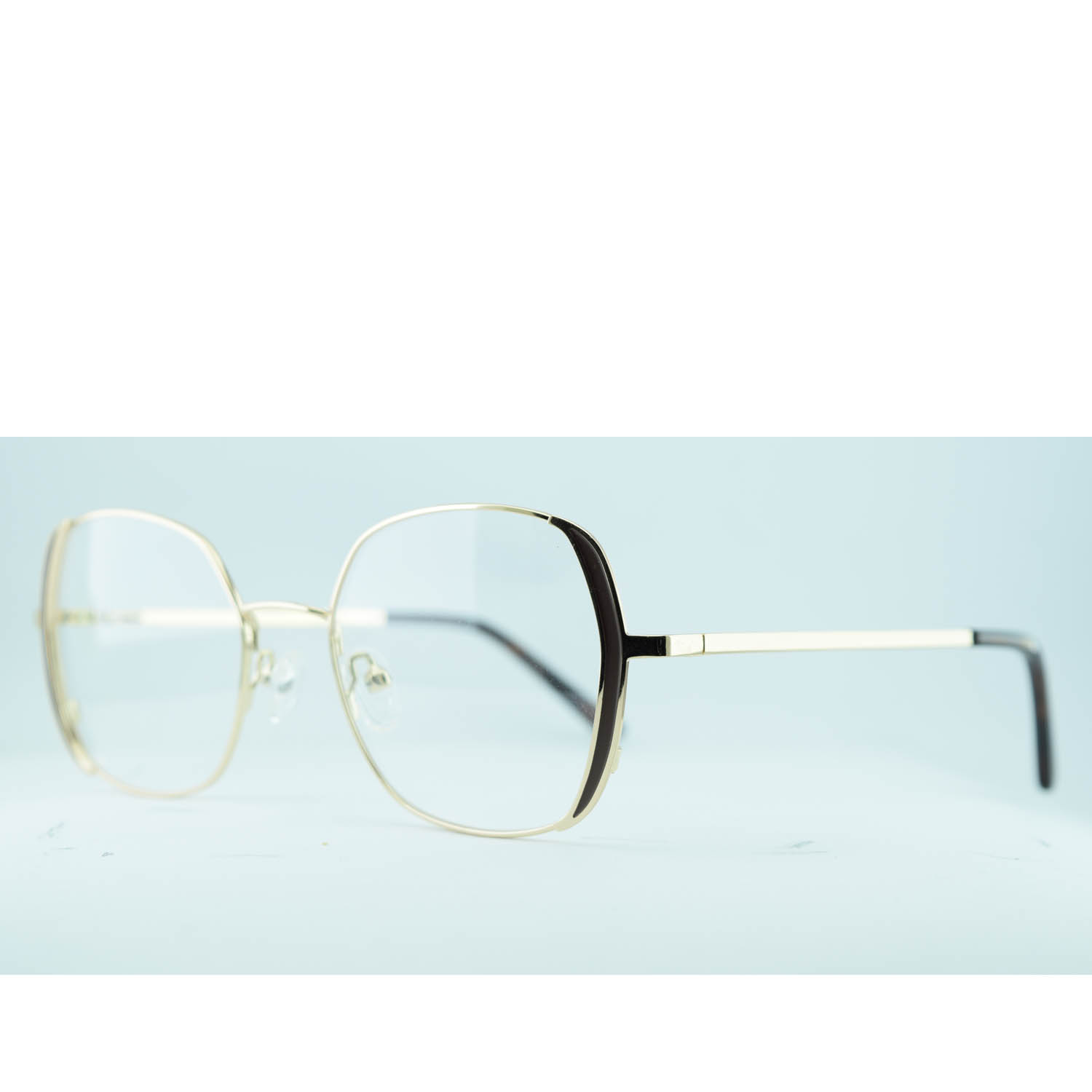 Anteojos de Metal Dorado livianos para lentes recetados | YJ0289DOMARC1