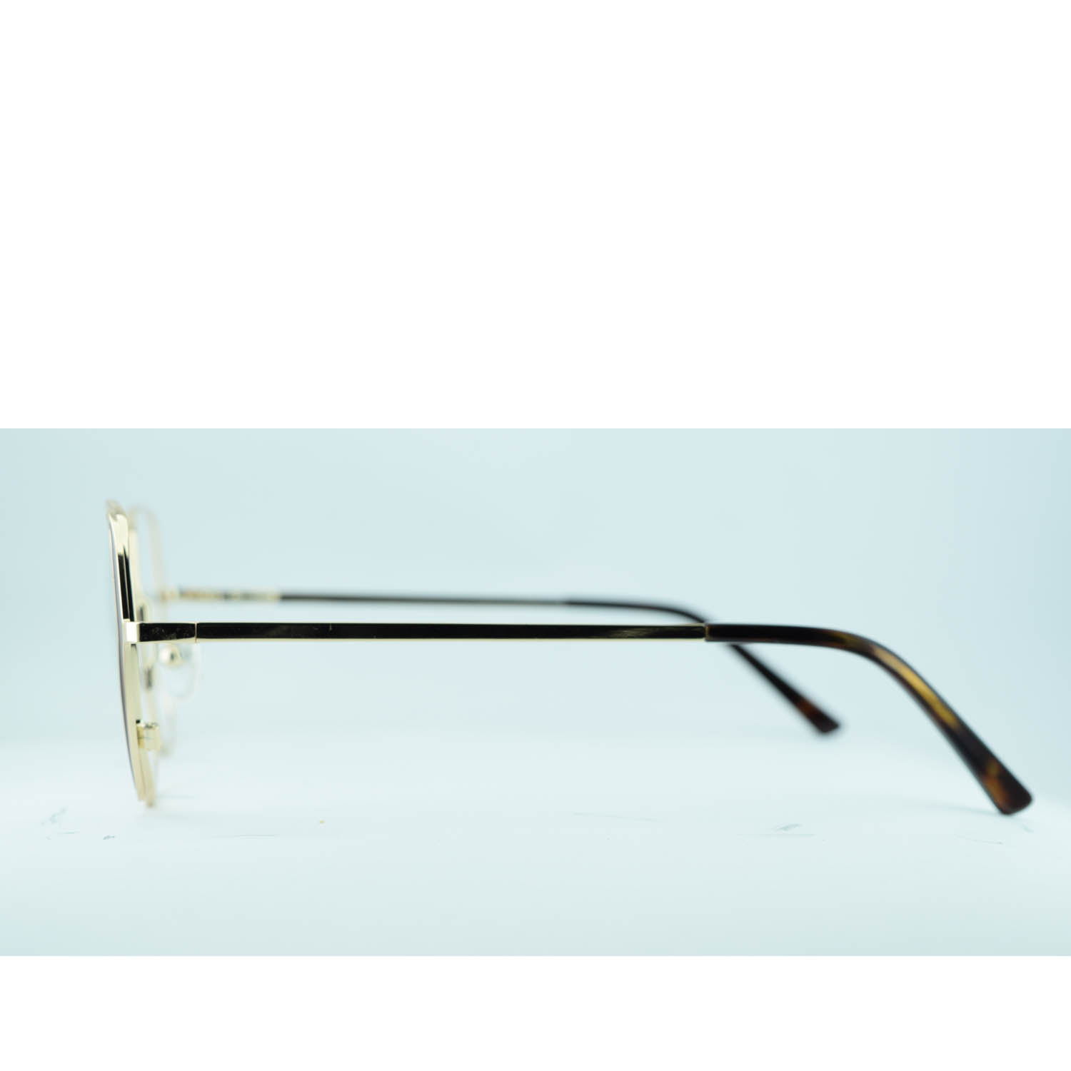 Anteojos de Metal Dorado livianos para lentes recetados | YJ0289DOMARC1
