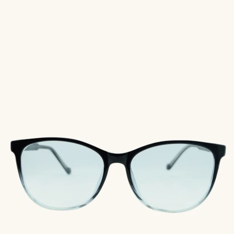 Anteojos de Plastico Negro livianos para lentes recetados | 2192NeTr