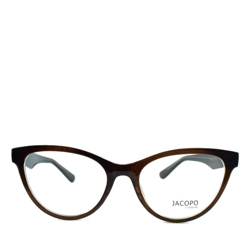 Anteojos de Plastico Marrón livianos para lentes recetados | 6566Ma