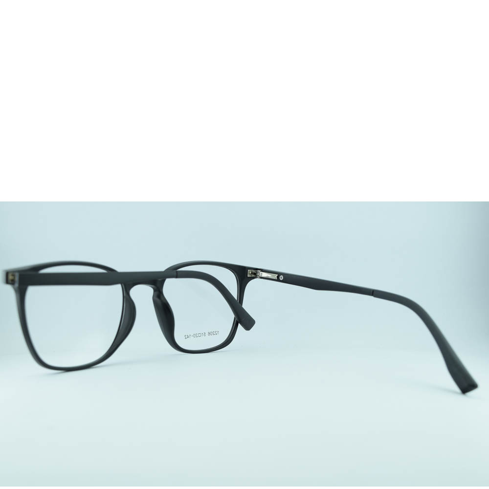 Anteojos Clip On A12206C2 - Armazón Negro 2 en 1 para Sol y Receta, Diseño Práctico