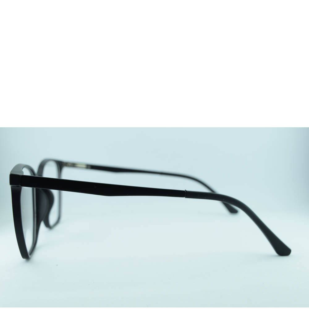 Anteojos Clip On A12237C2 - Armazón Negro 2 en 1 para Sol y Receta, Diseño Práctico